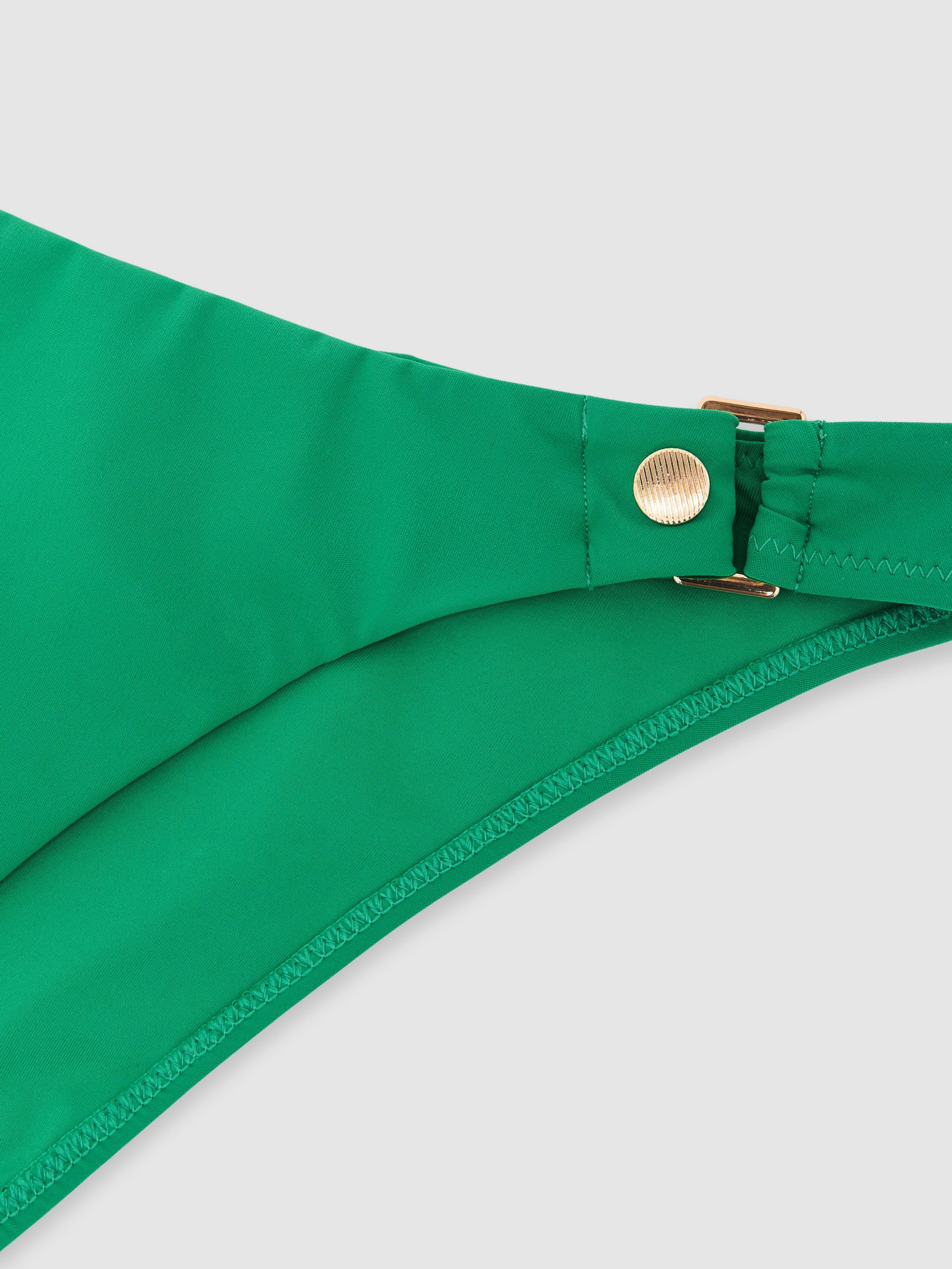 Stud-Detail Bikini Bottoms in Green - image 5