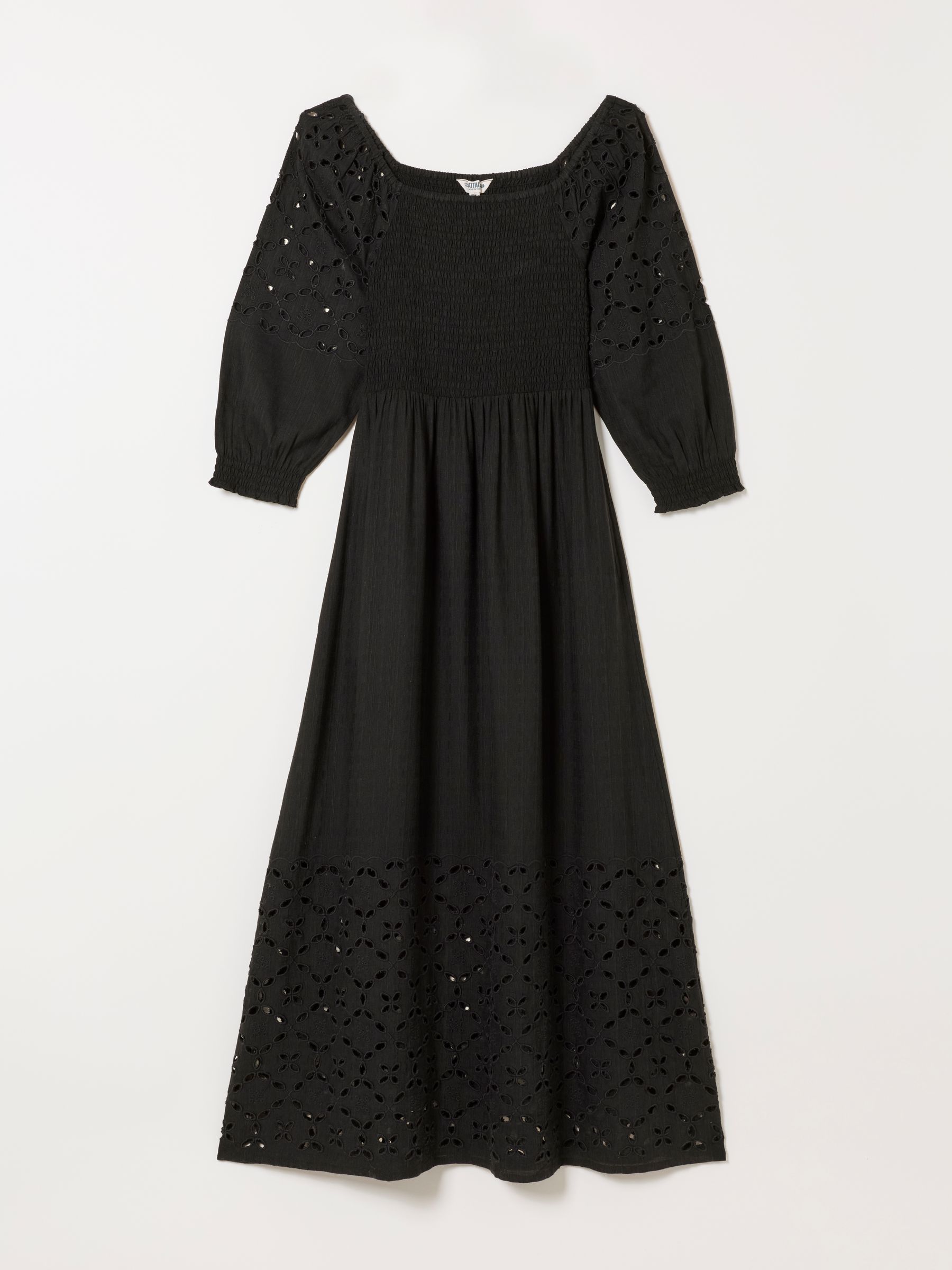 Adele Black Regular Midi Dress | FatFace USA