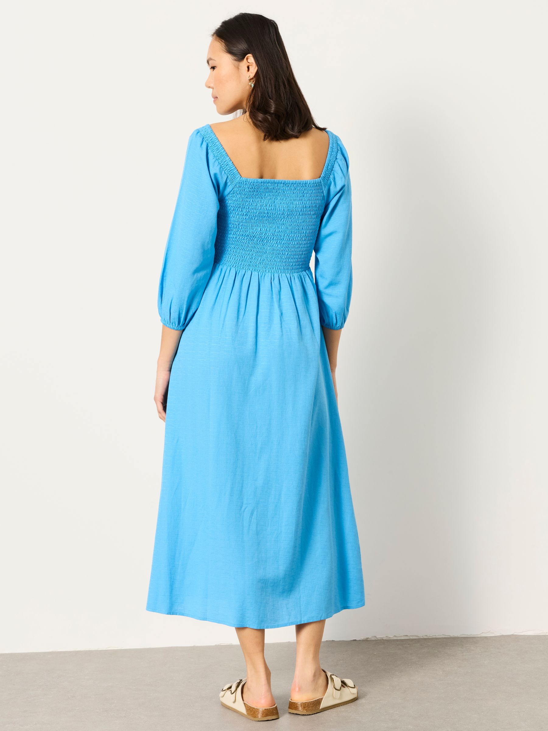 Adele Blue Regular Midi Dress - Image 2 of 6