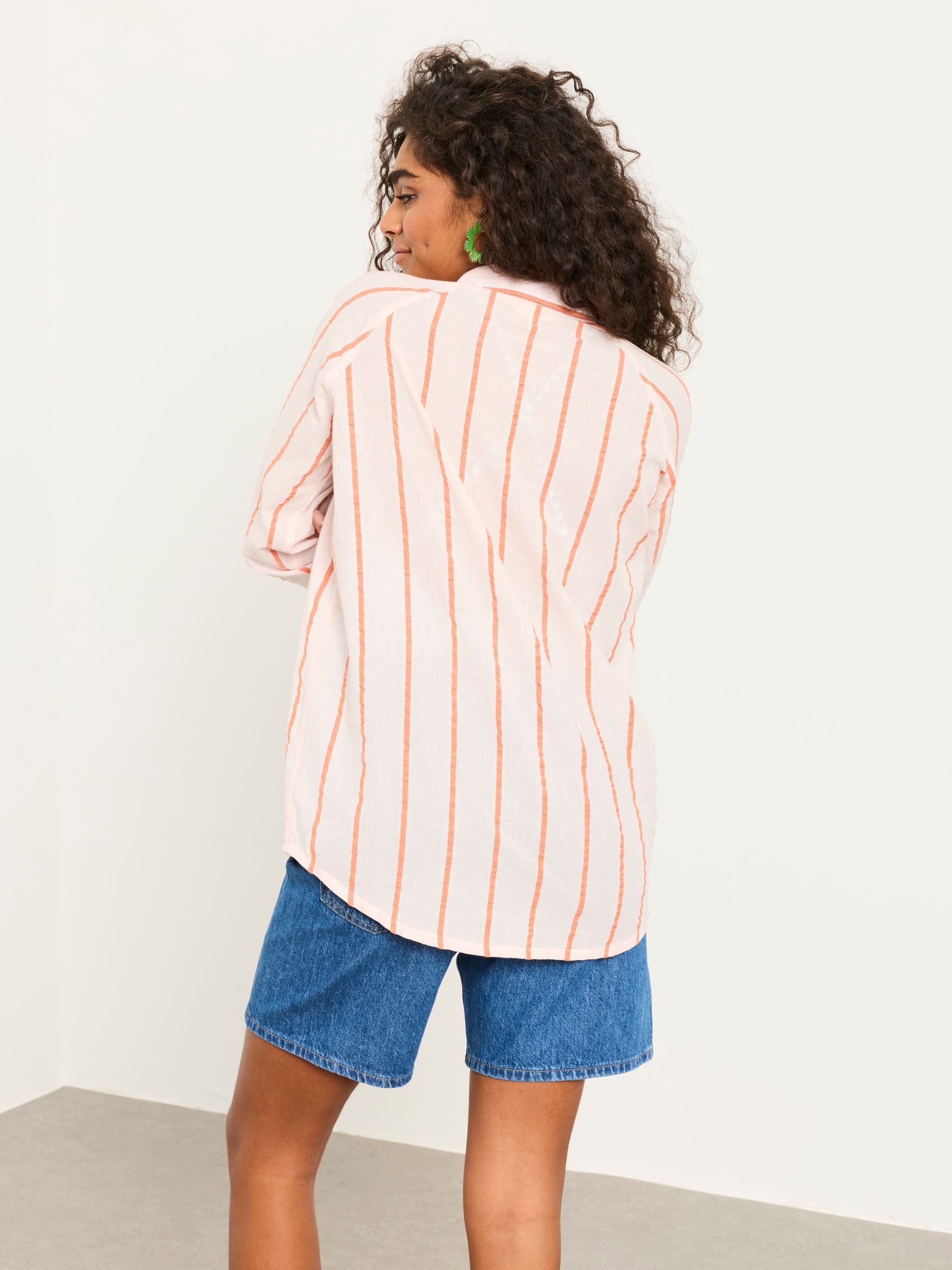 Pink Regular Bessie Stripe Shirt - Image 2 of 6