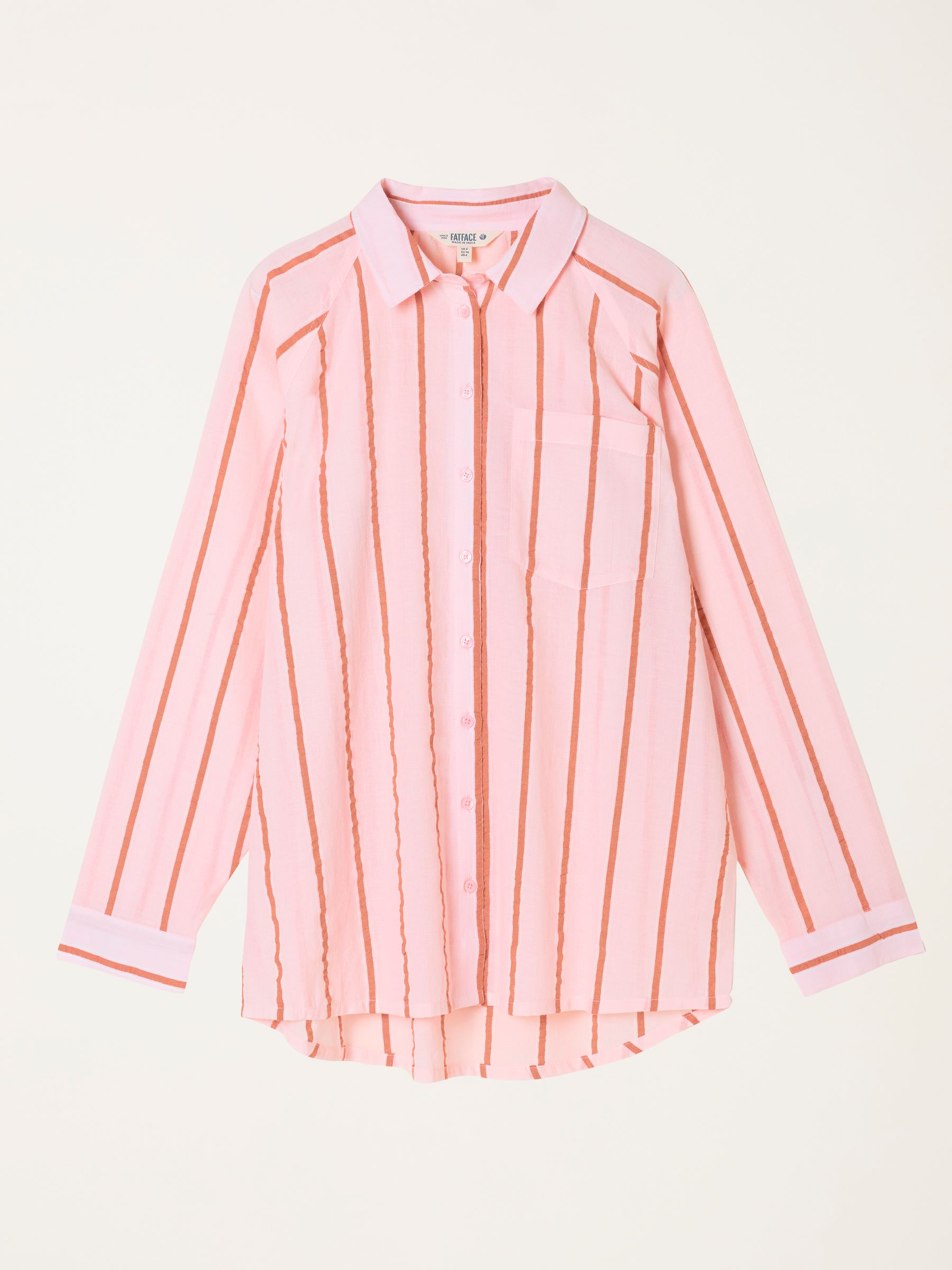 Pink Regular Bessie Stripe Shirt - Image 6 of 6
