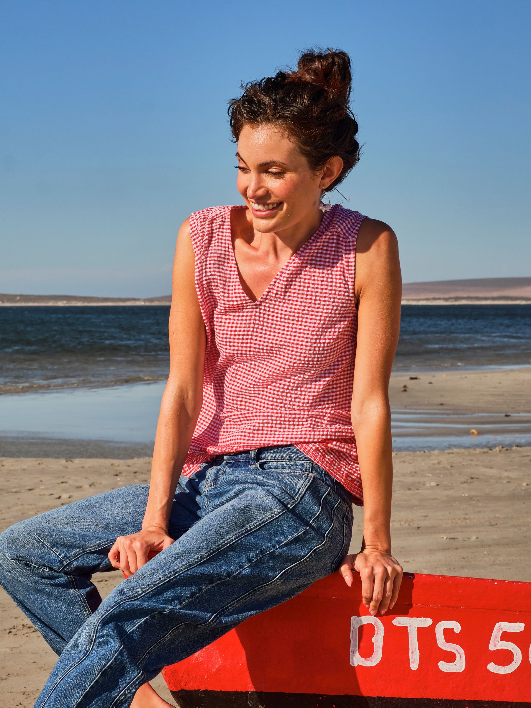 Etta Red Regular Cami - Image 1 of 7