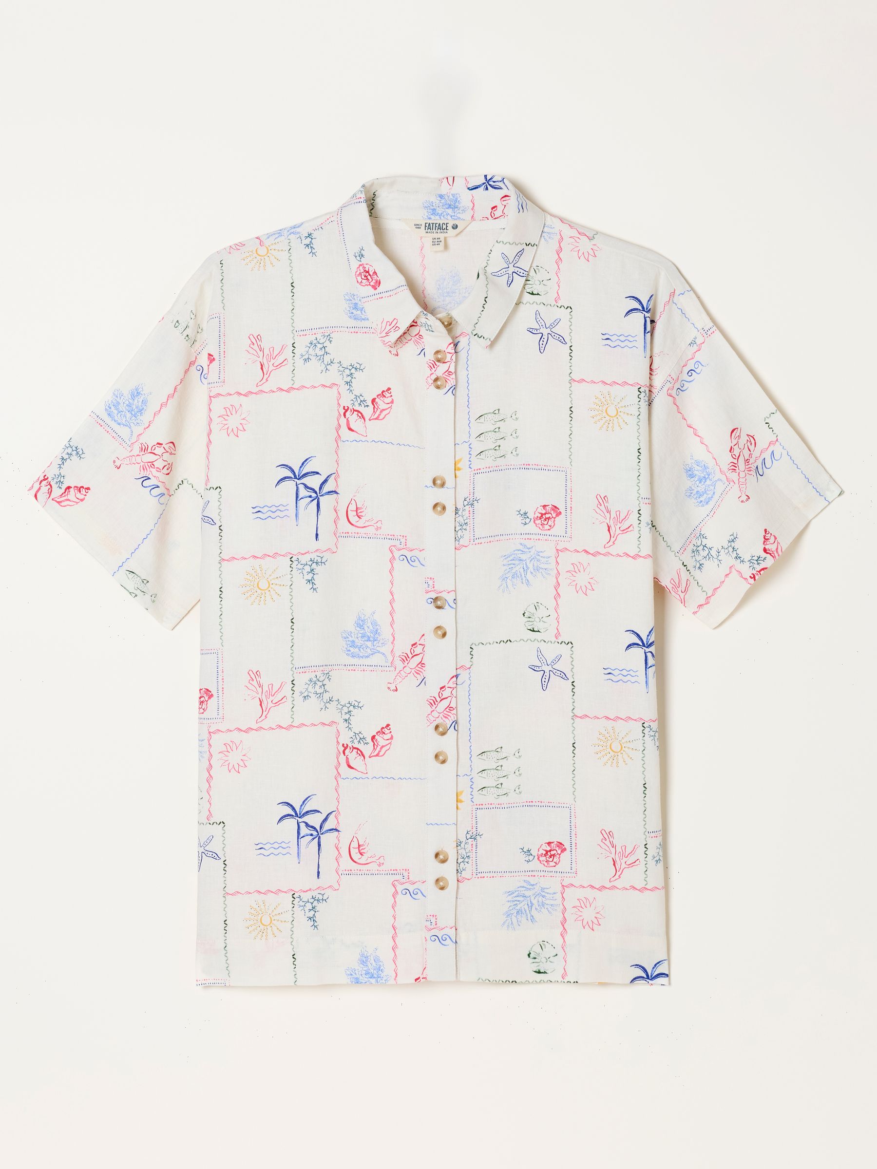 Kara Ivory Sea Postcard Regular Shirt - Image 6 of 6