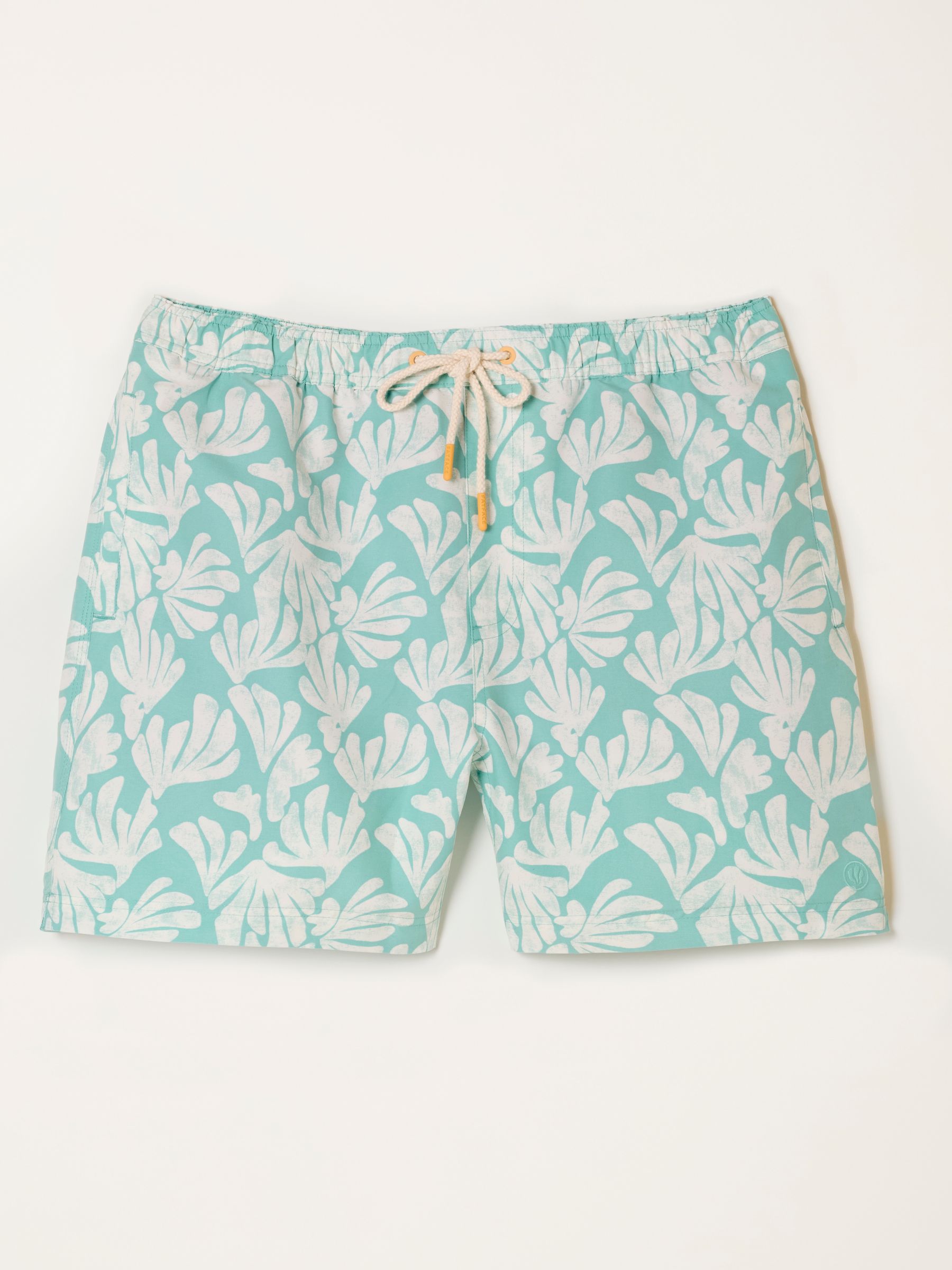 Light Teal Coral Print Swim Short - Image 5 of 5