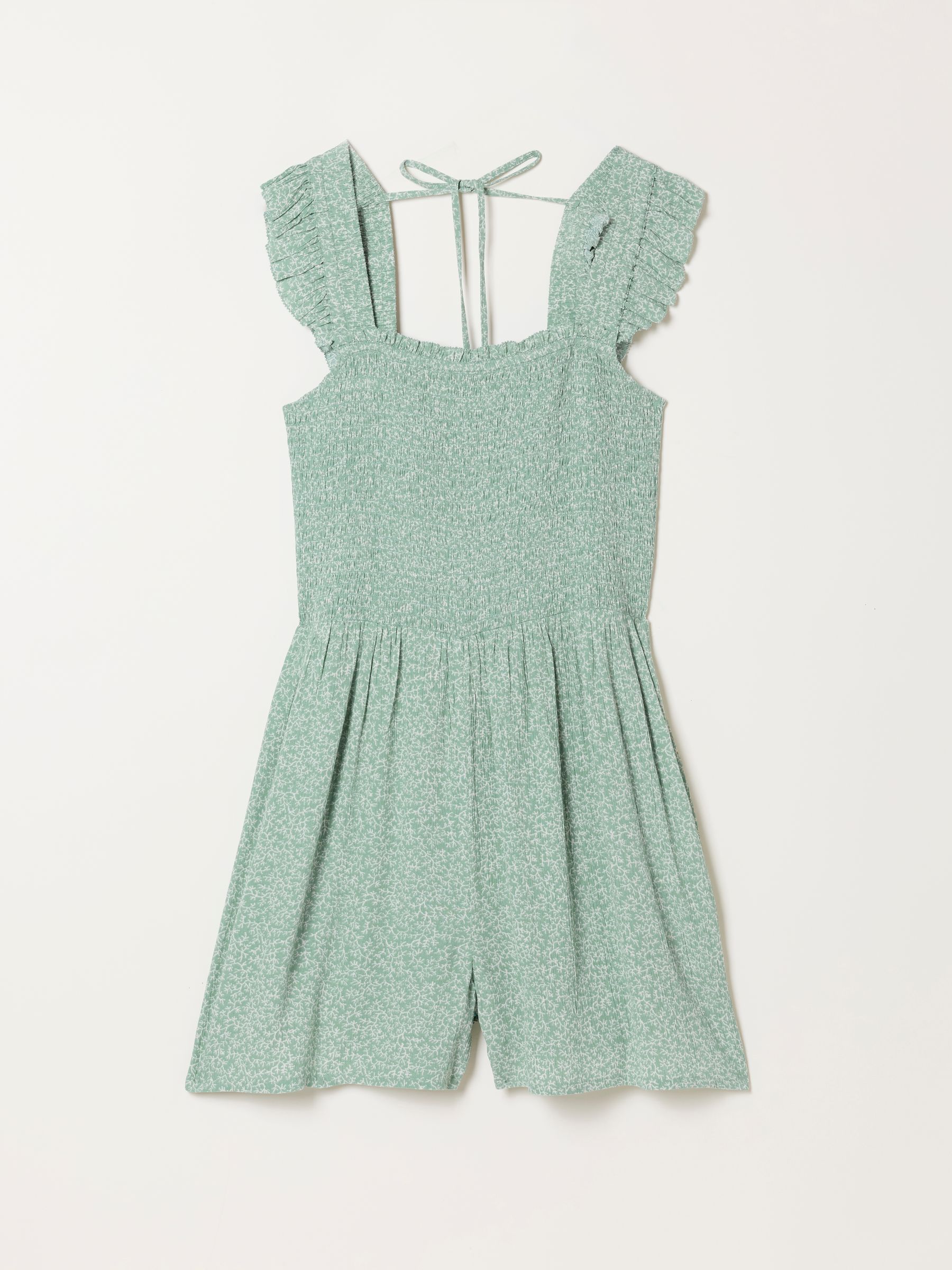 Green Coral Texture Regular Petite Cheska Playsuit - Image 6 of 6 Green Coral Texture Regular Petite Cheska Playsuit - Image 6 of 6