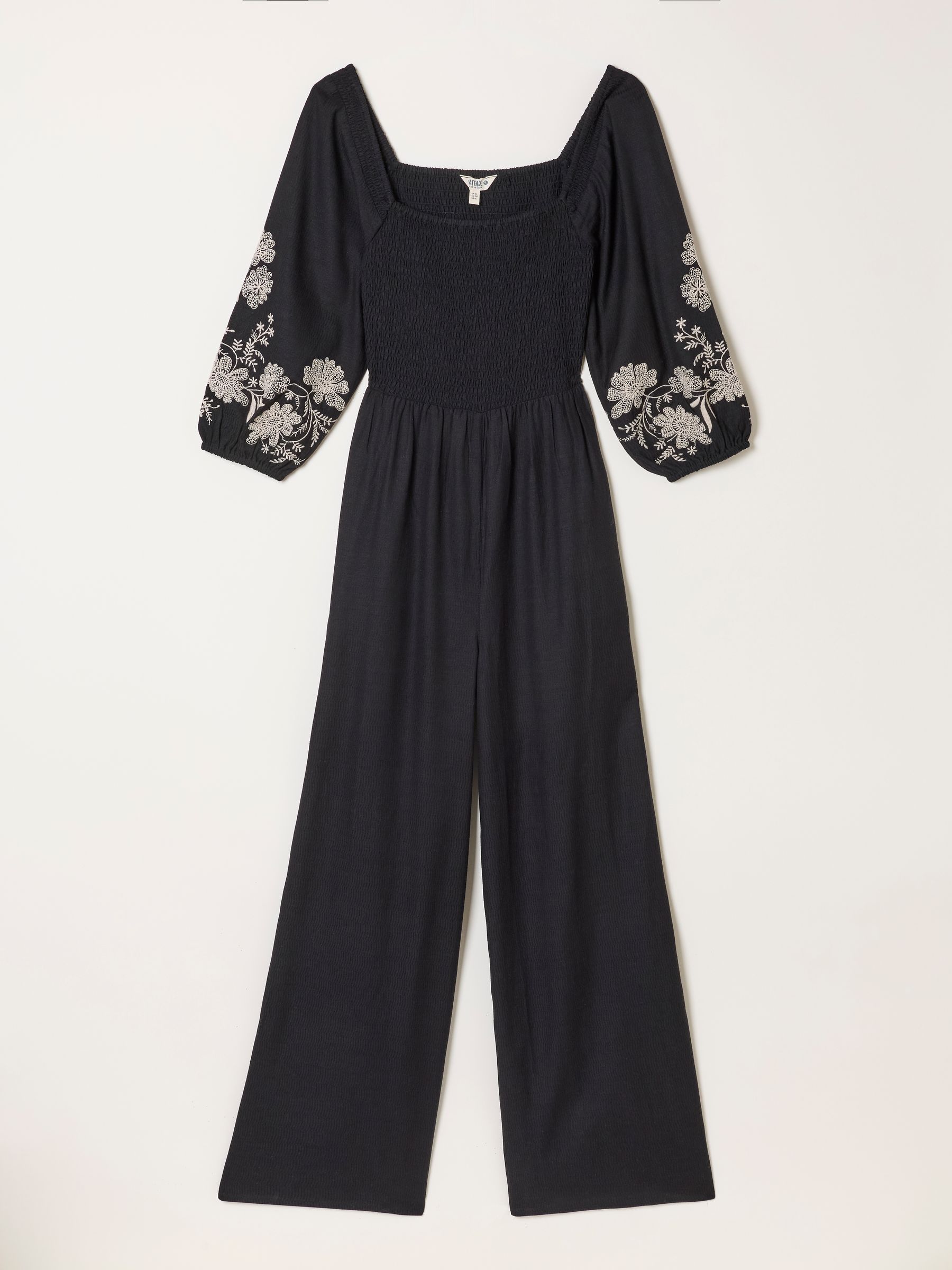 Adele Black Regular Embroidered Jumpsuit - Image 5 of 5