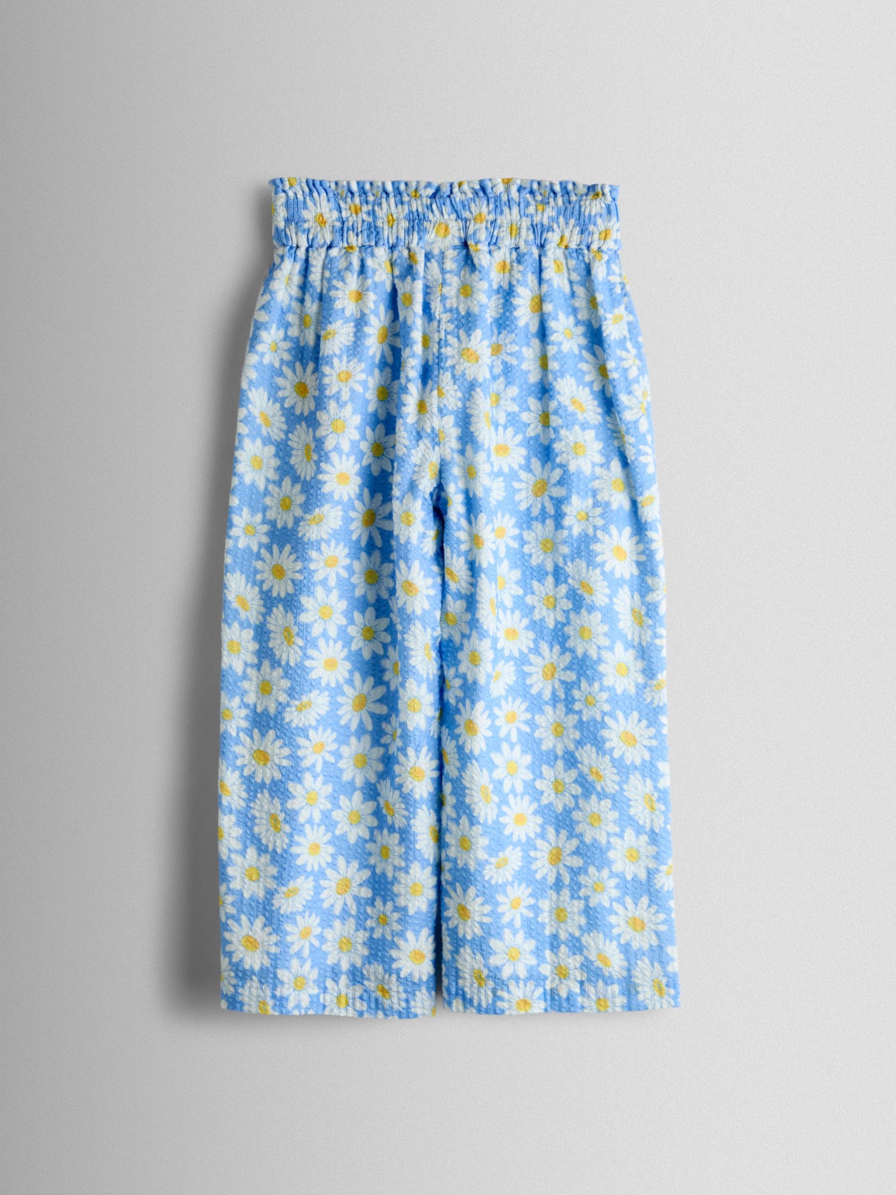 Blue Gingham Strawberry Square Neck Top & Trouser Set - Image 5 of 7