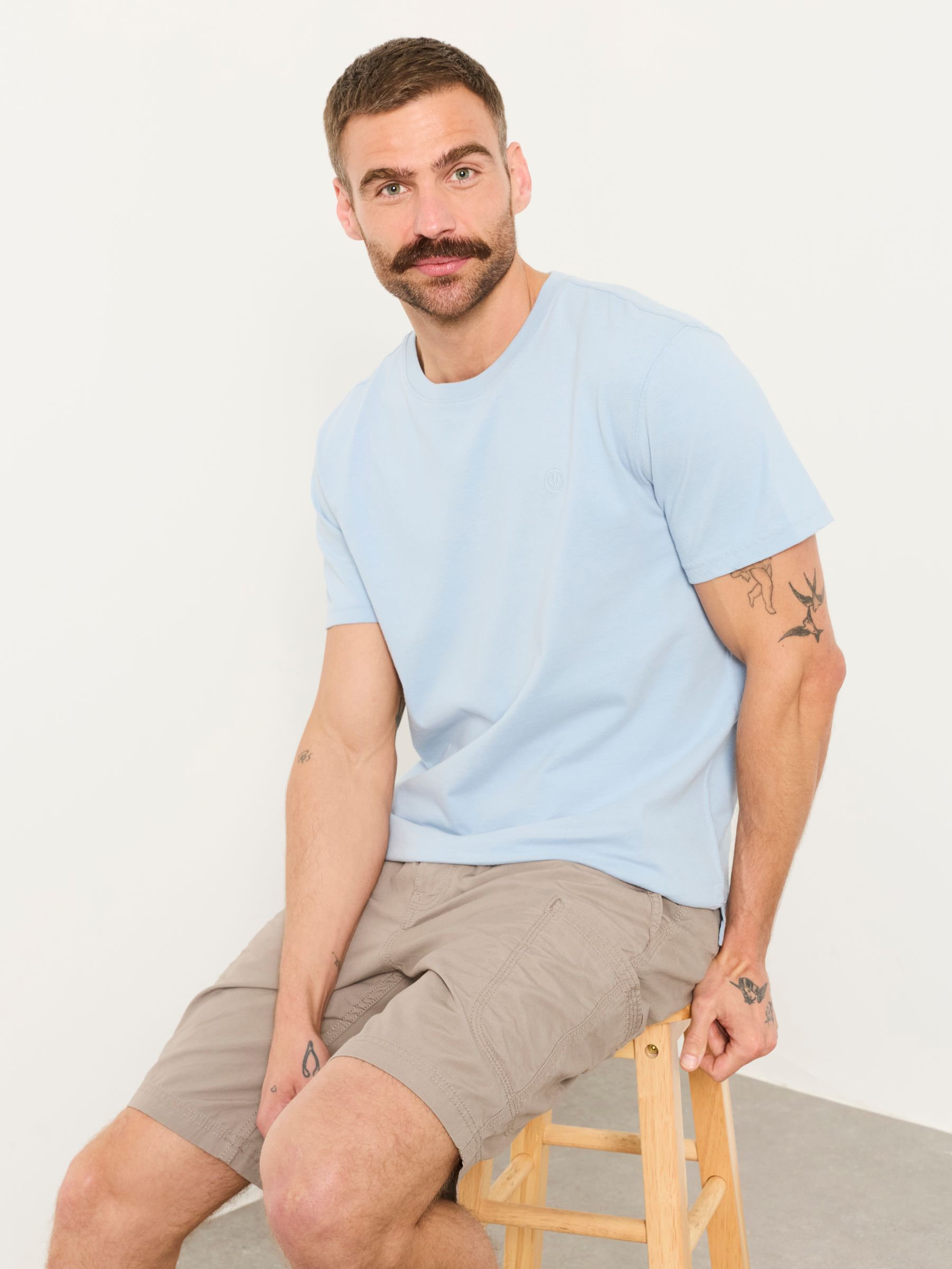 Burley light grey Lightweight Cargo Shorts - Image 3 of 4