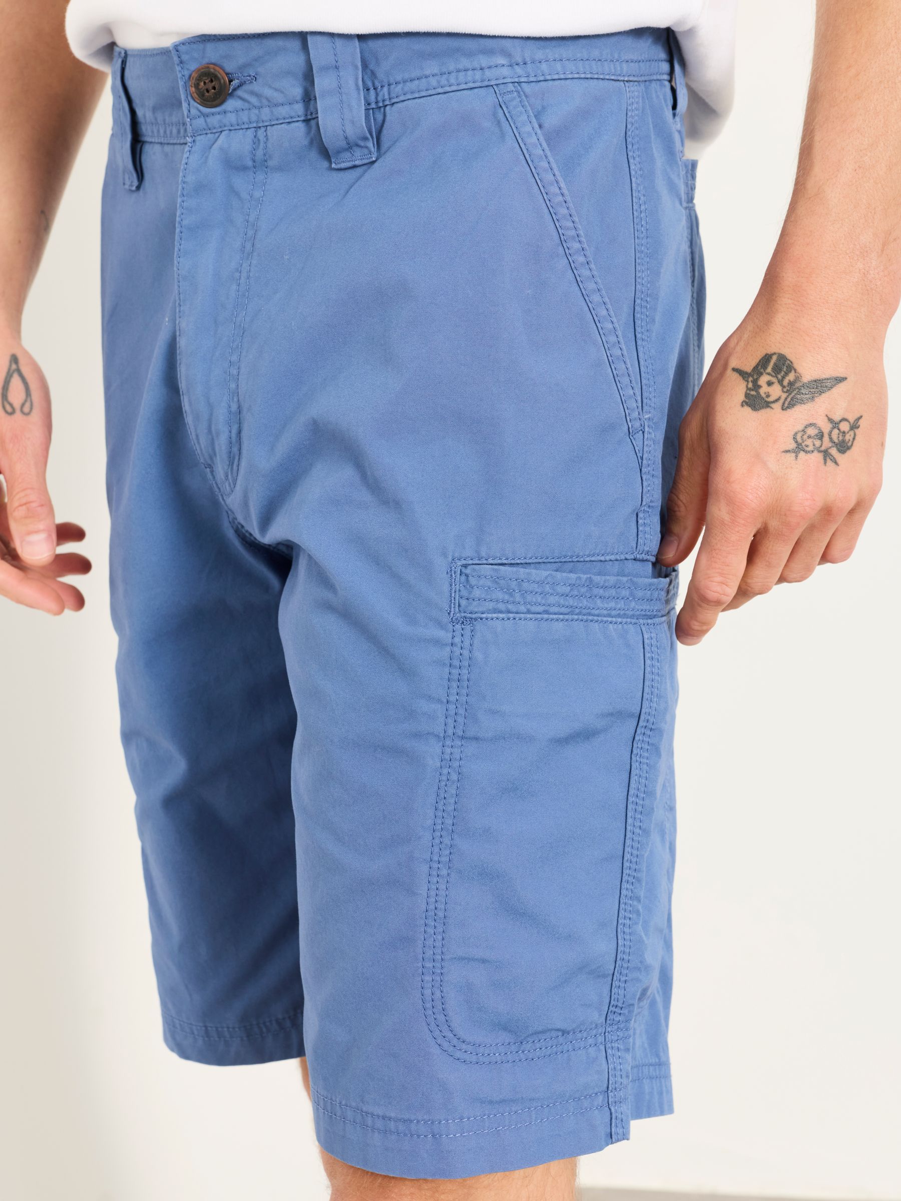 Burley Blue Lightweight Cargo Shorts - Image 1 of 5