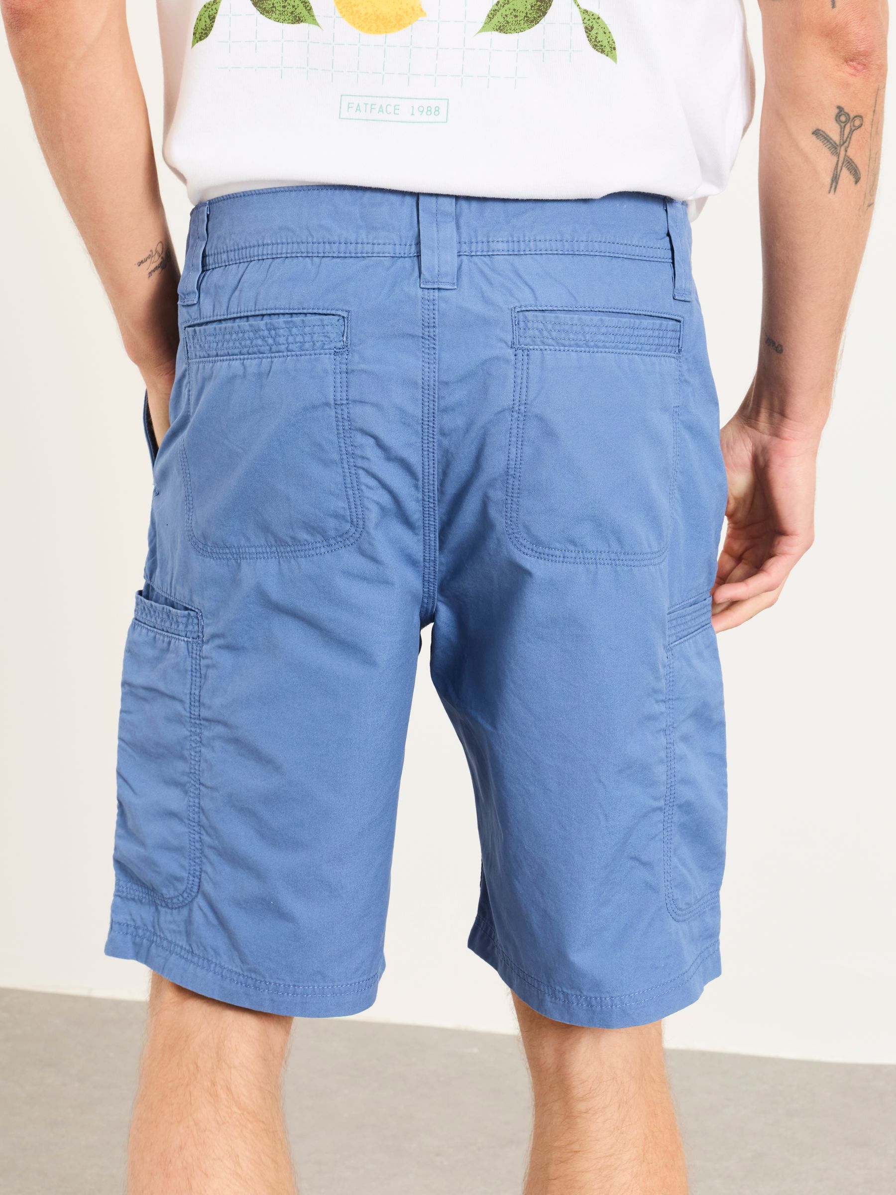 Burley Blue Lightweight Cargo Shorts - Image 2 of 5