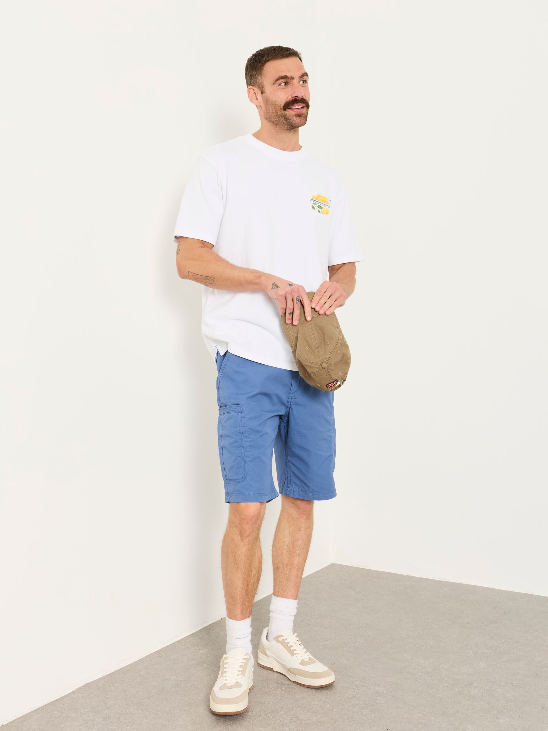 Burley Blue Lightweight Cargo Shorts - Image 3 of 5