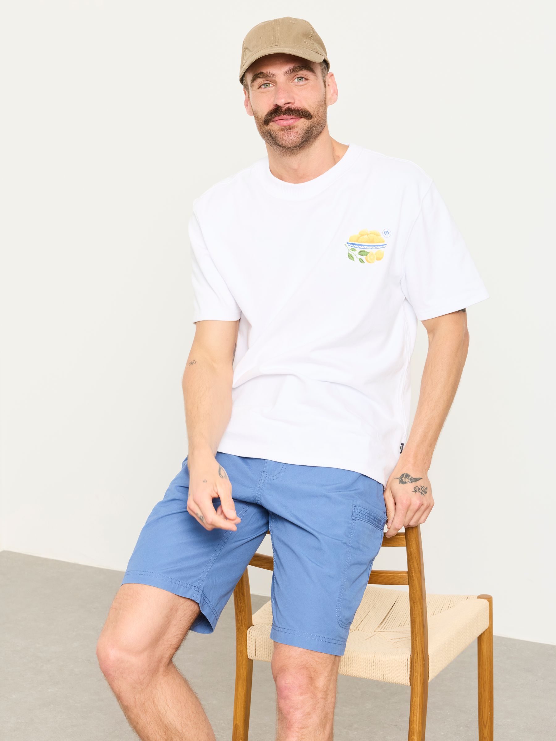 Burley Blue Lightweight Cargo Shorts - Image 4 of 5