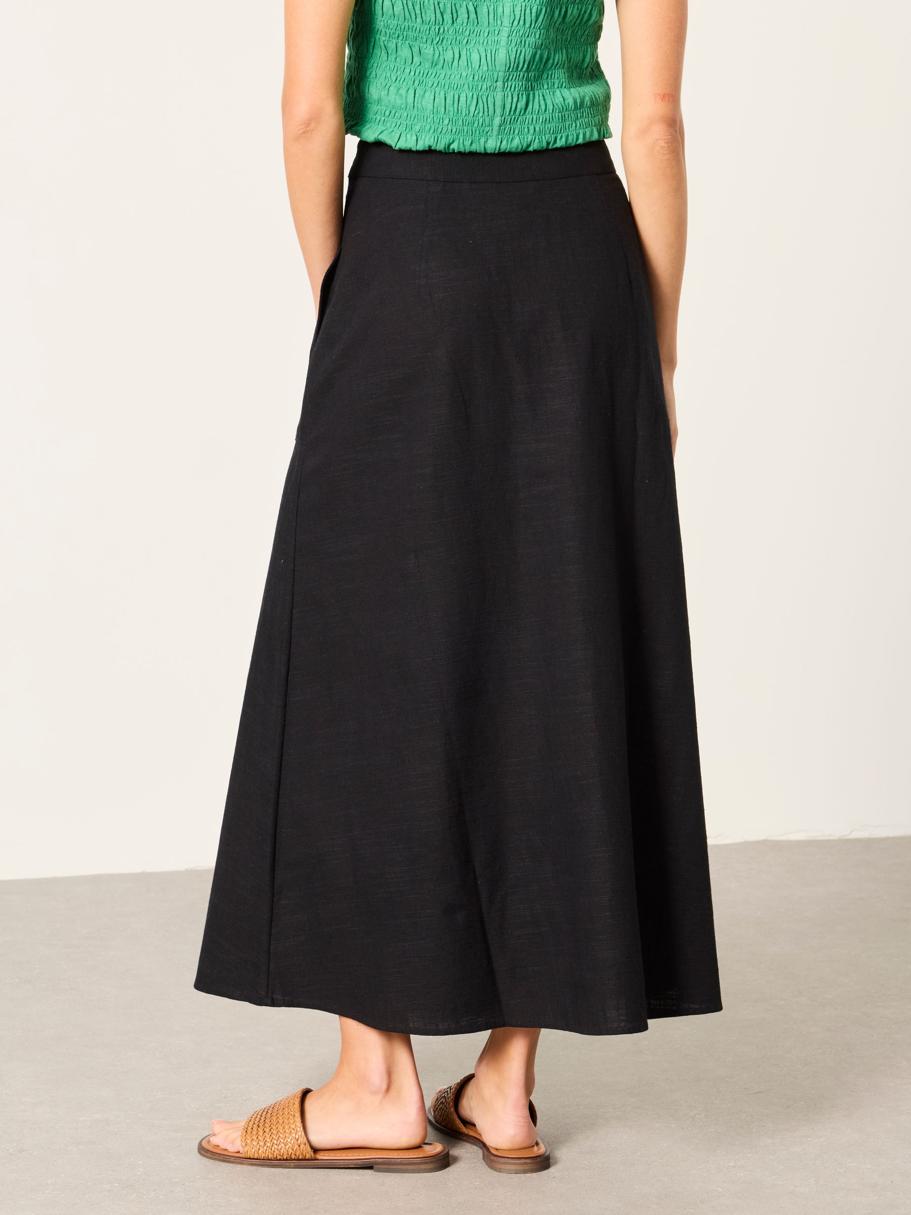 Skye Black Midi Skirt - Image 2 of 6