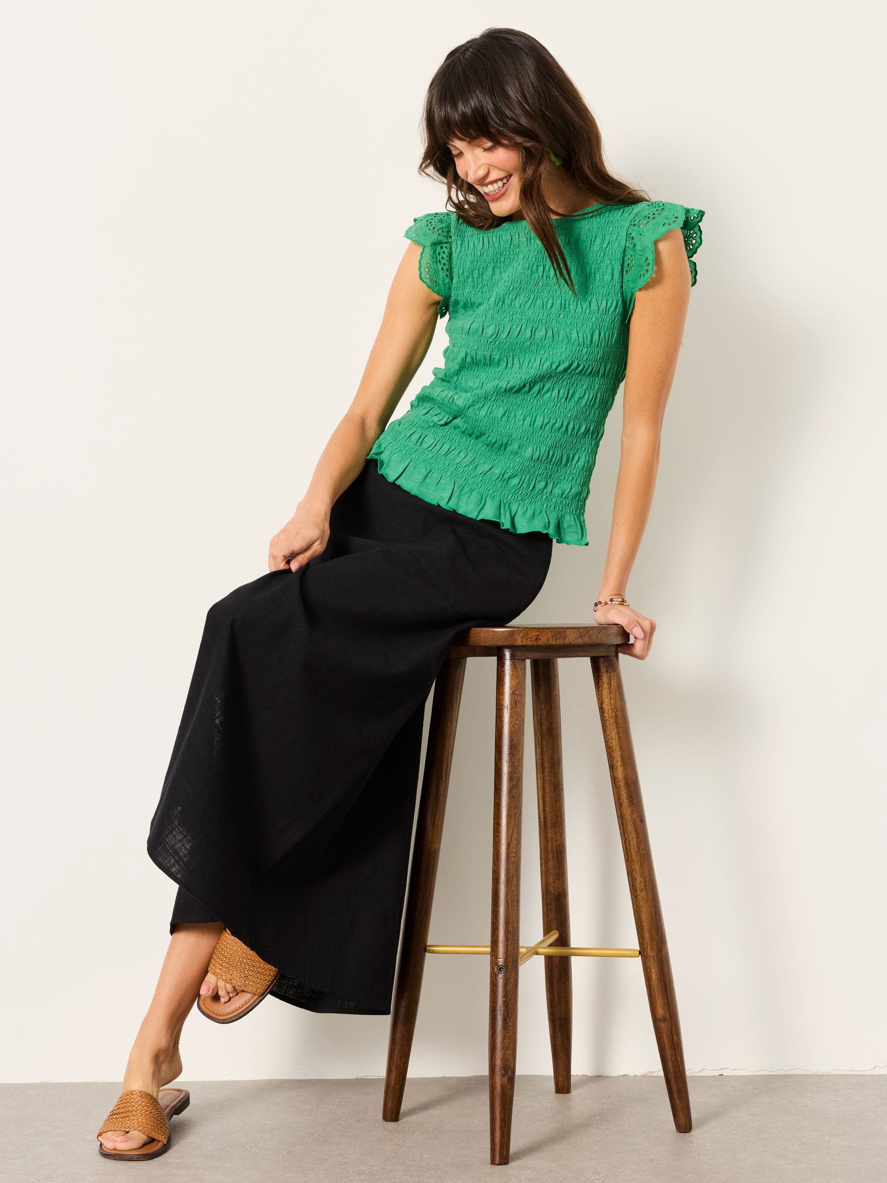 Skye Black Midi Skirt - Image 5 of 6