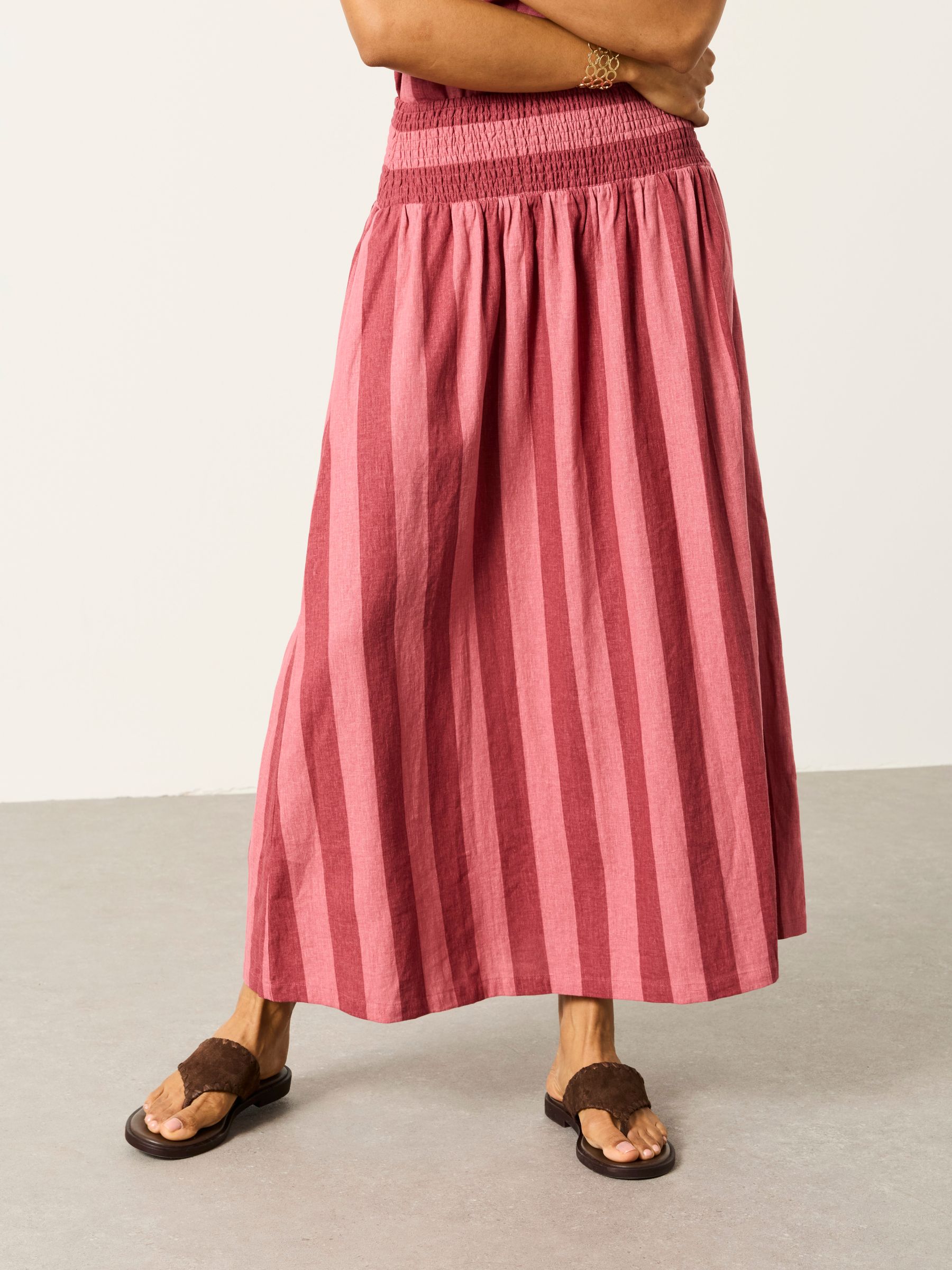 Kit Rust Red Midi Skirt - Image 1 of 6