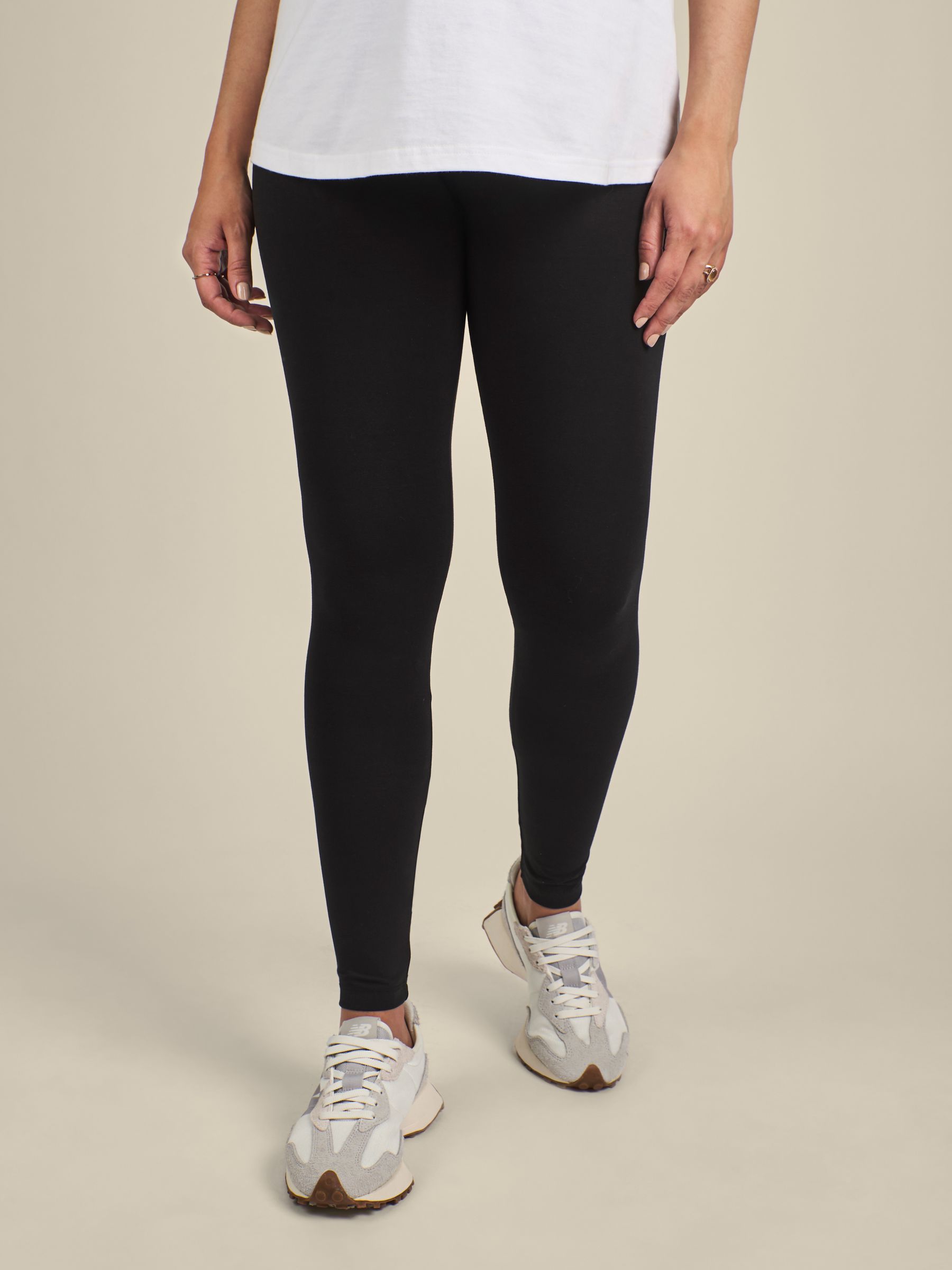 Navy Blue Cotton Rich Jersey Maternity Leggings - Image 2 of 5