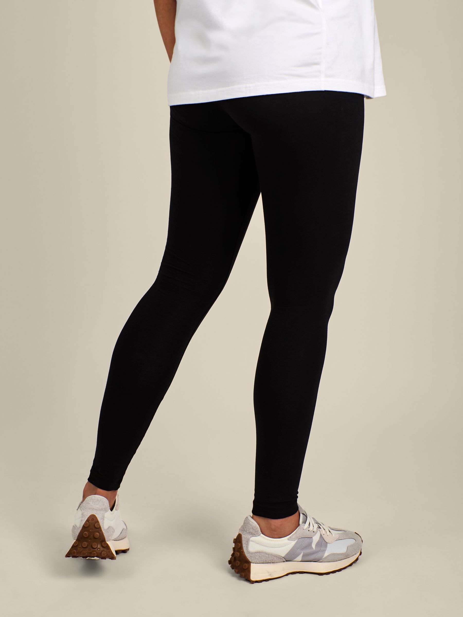 Navy Blue Cotton Rich Jersey Maternity Leggings - Image 3 of 5