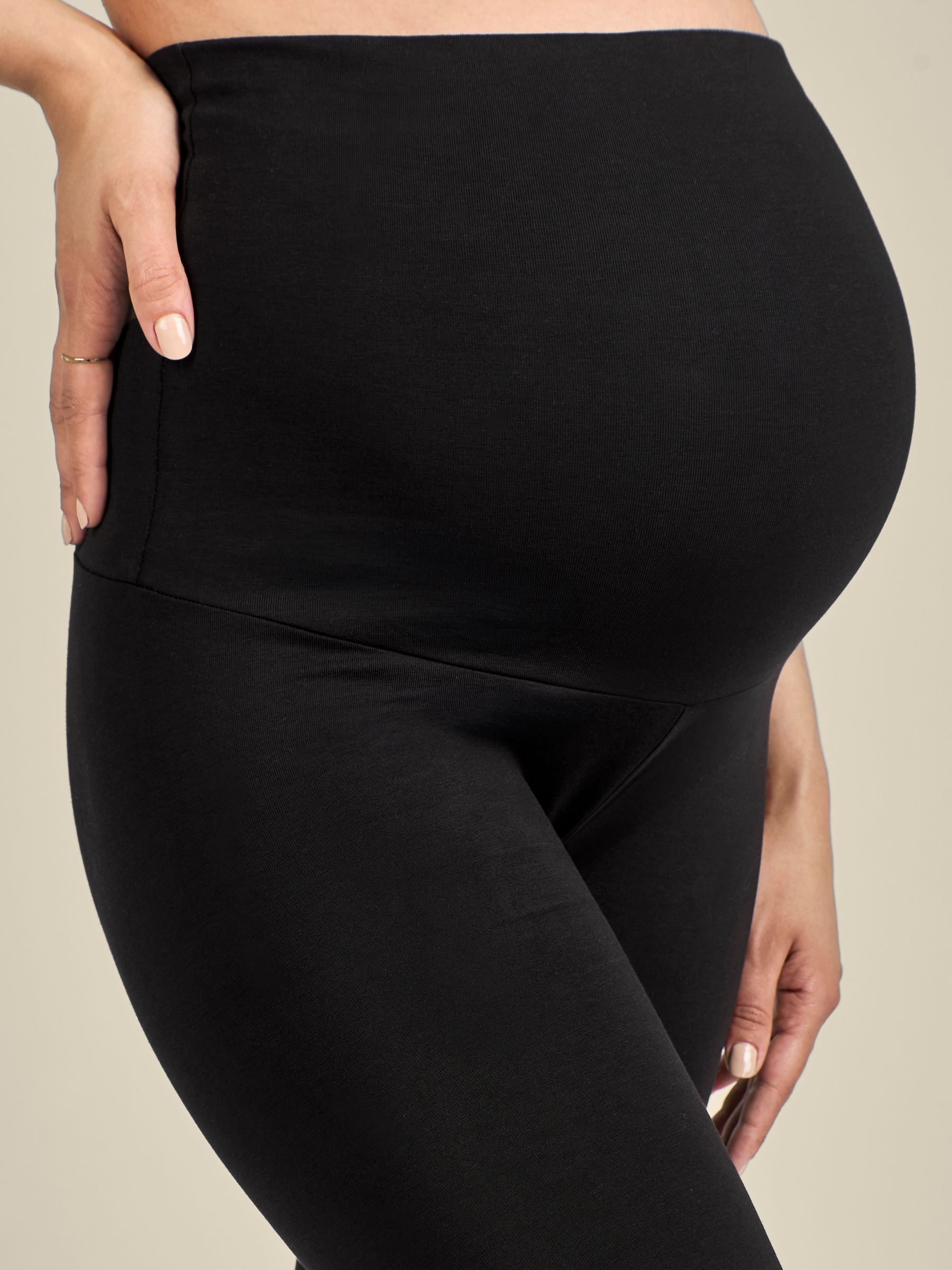 Navy Blue Cotton Rich Jersey Maternity Leggings - Image 5 of 5