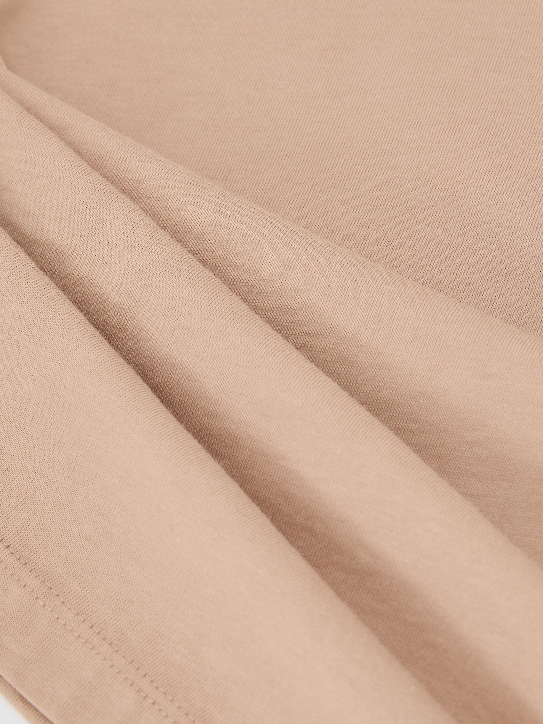 9-13 yrs Cotton Crew-Neck T-Shirt in Stone - Image 4 of 4