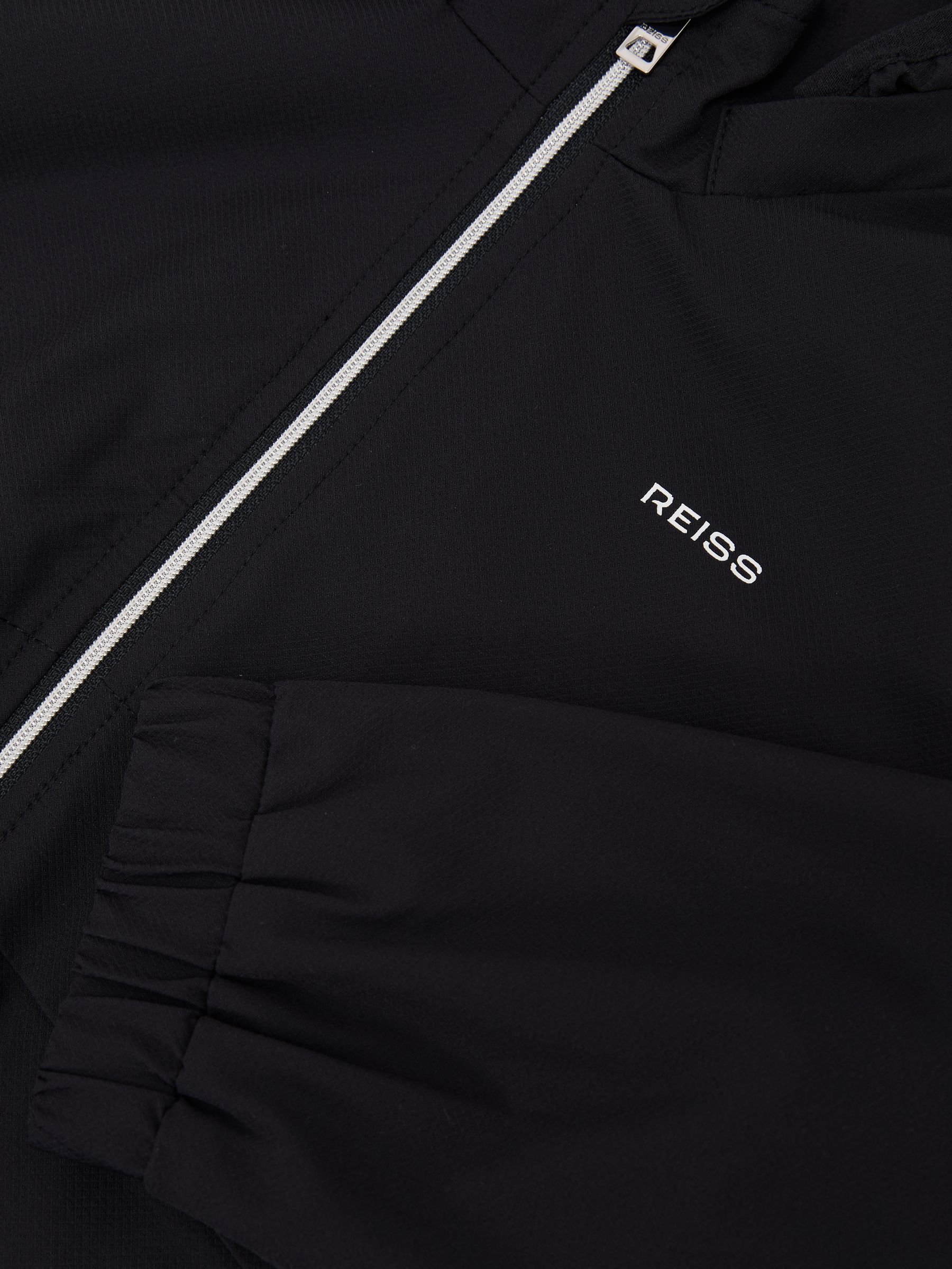 9-13 yrs Zip-Through Hooded Logo Jacket in Navy - Image 4 of 4