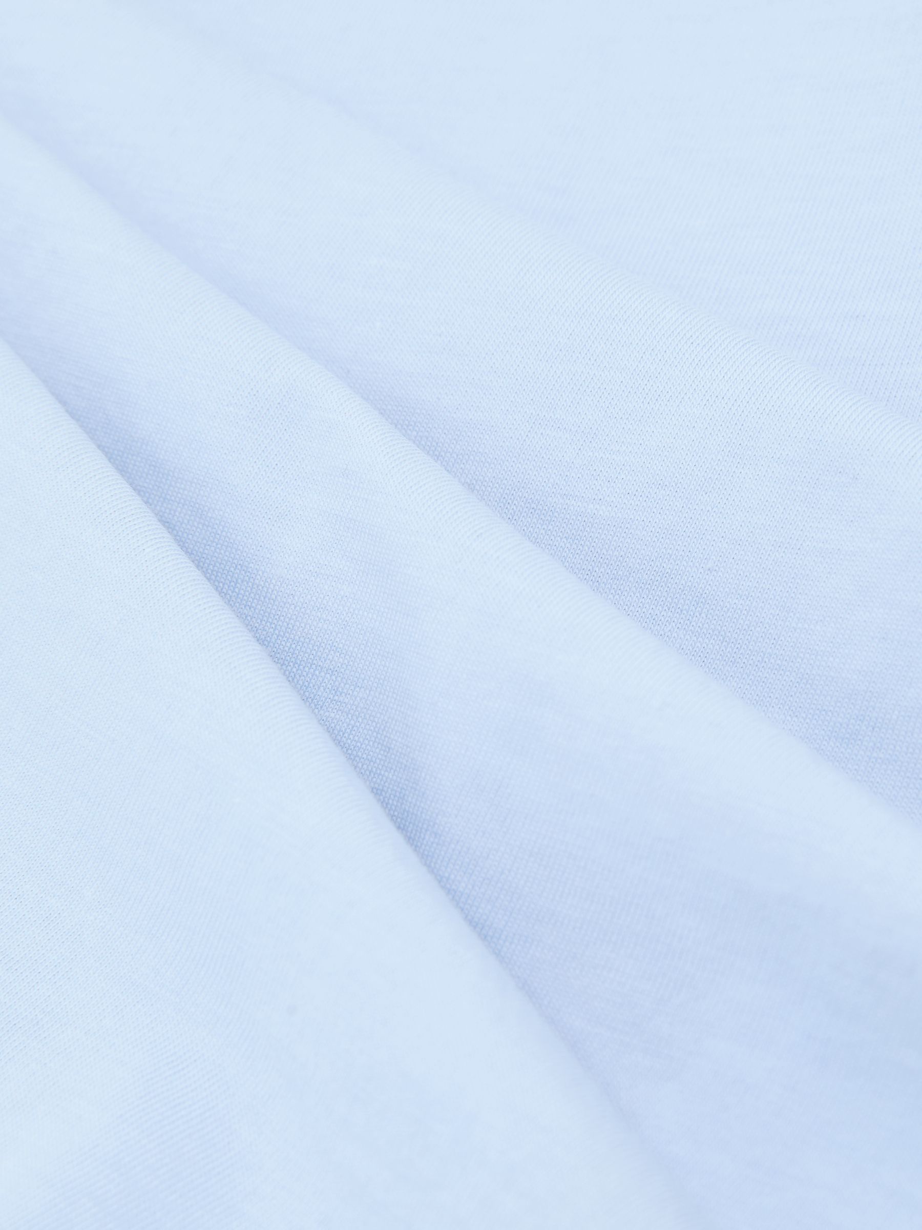 Cotton Crew-Neck T-Shirt in Soft Blue - Image 5 of 5