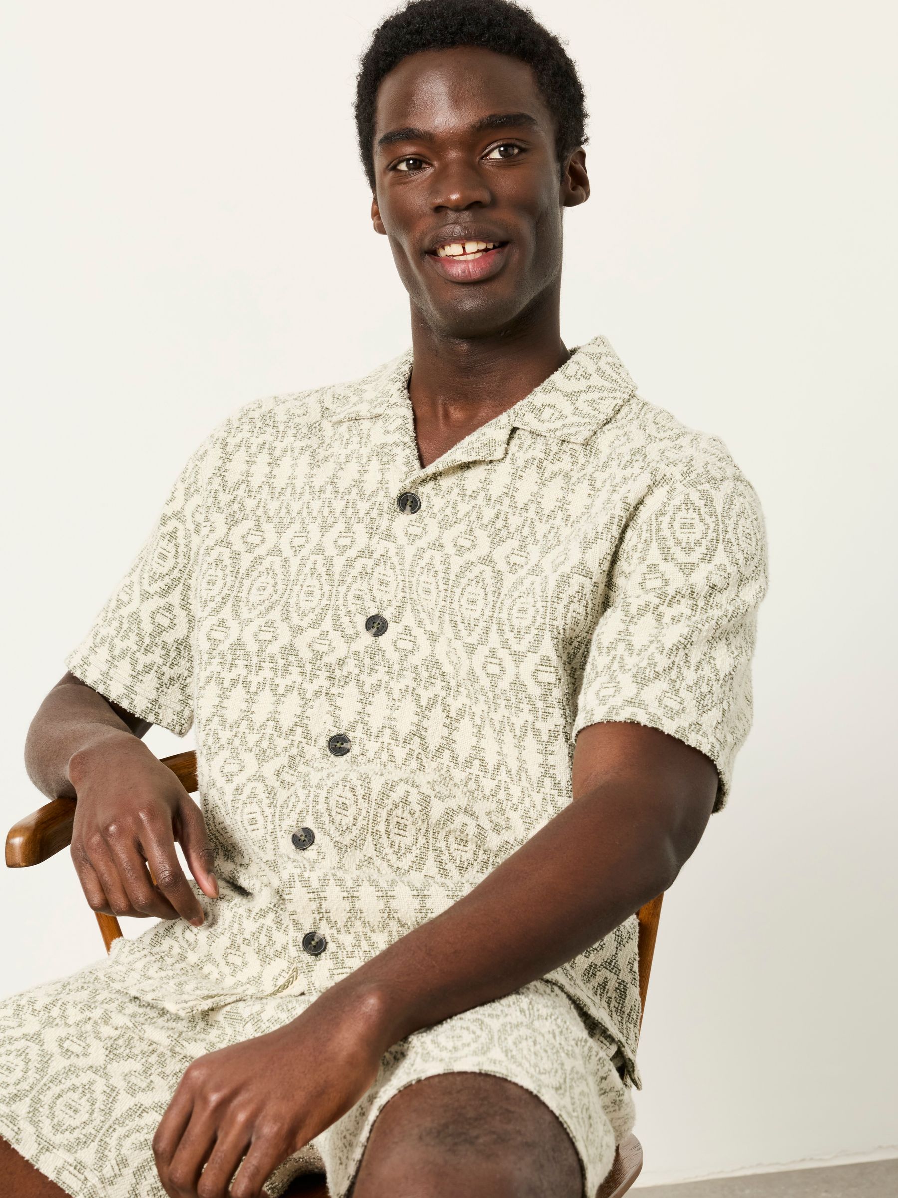 Natural Jacquard Shirt - Image 4 of 6