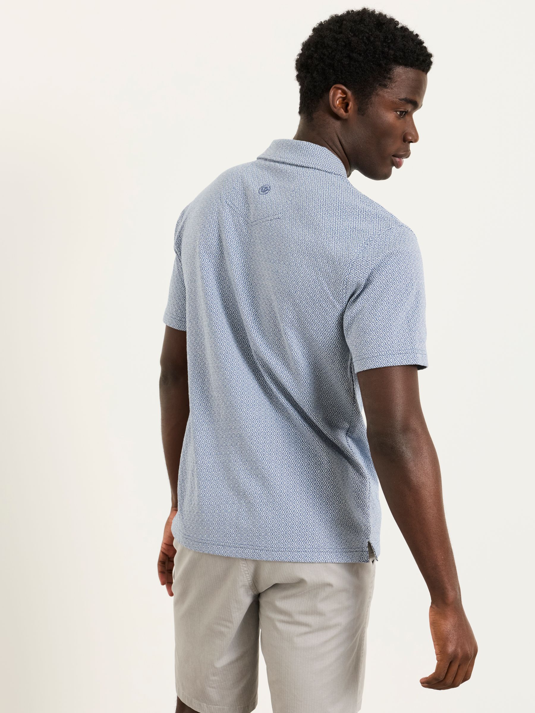 Blue Geo Pattern Shirt - Image 2 of 6