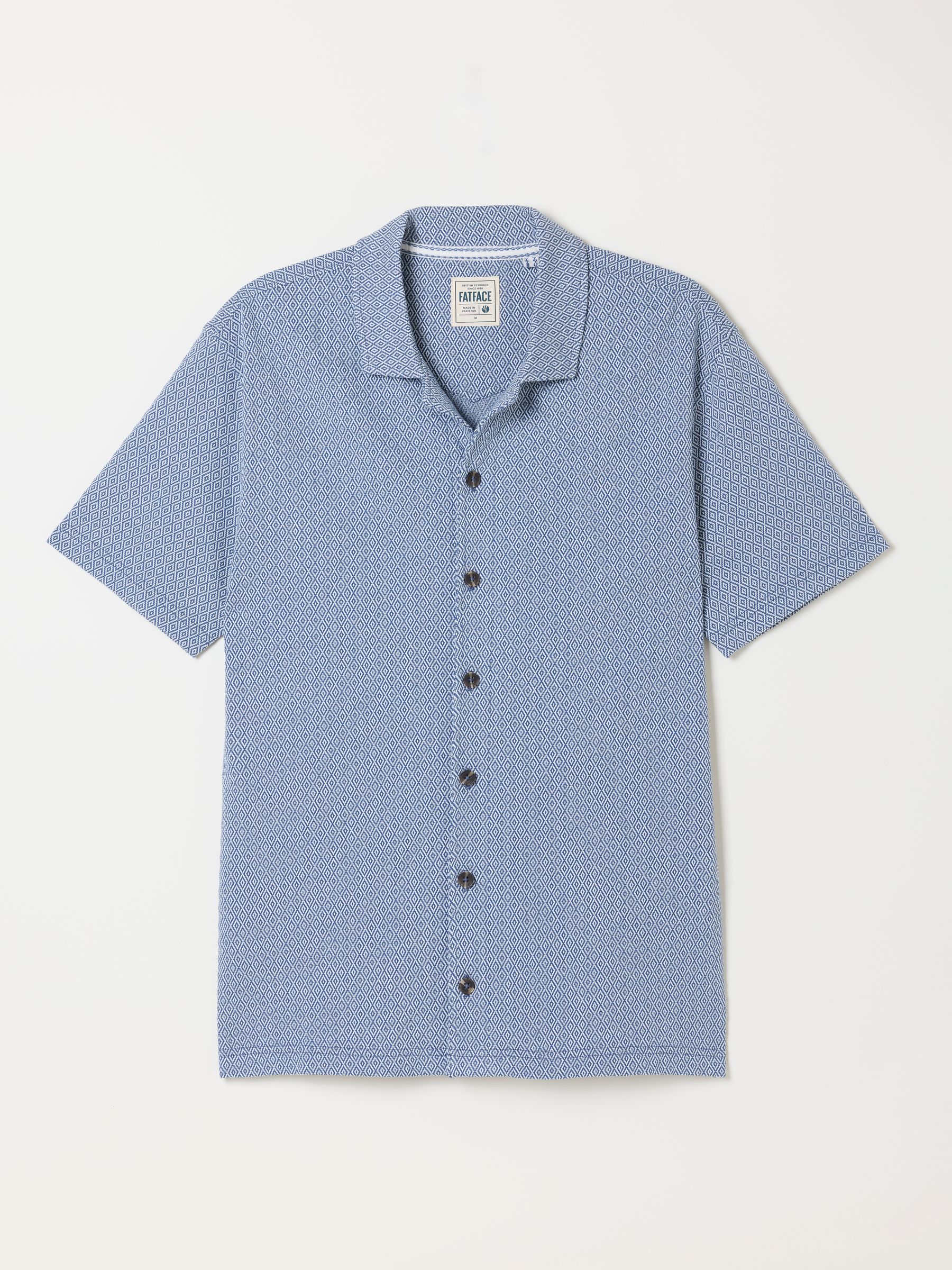 Blue Geo Pattern Shirt - Image 6 of 6 Blue Geo Pattern Shirt - Image 6 of 6