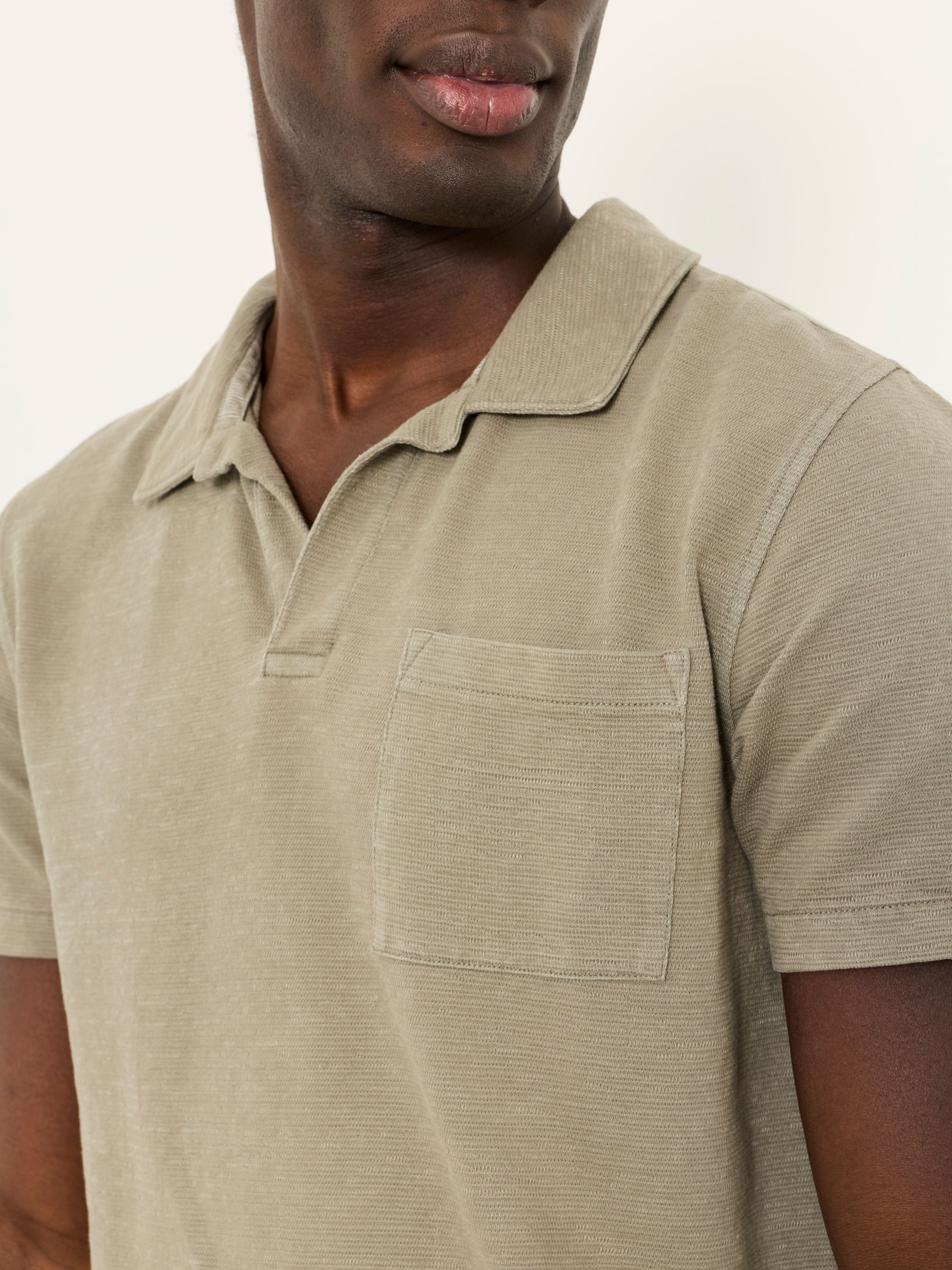 Albury Green Haze Textured Polo Shirts - Image 4 of 6