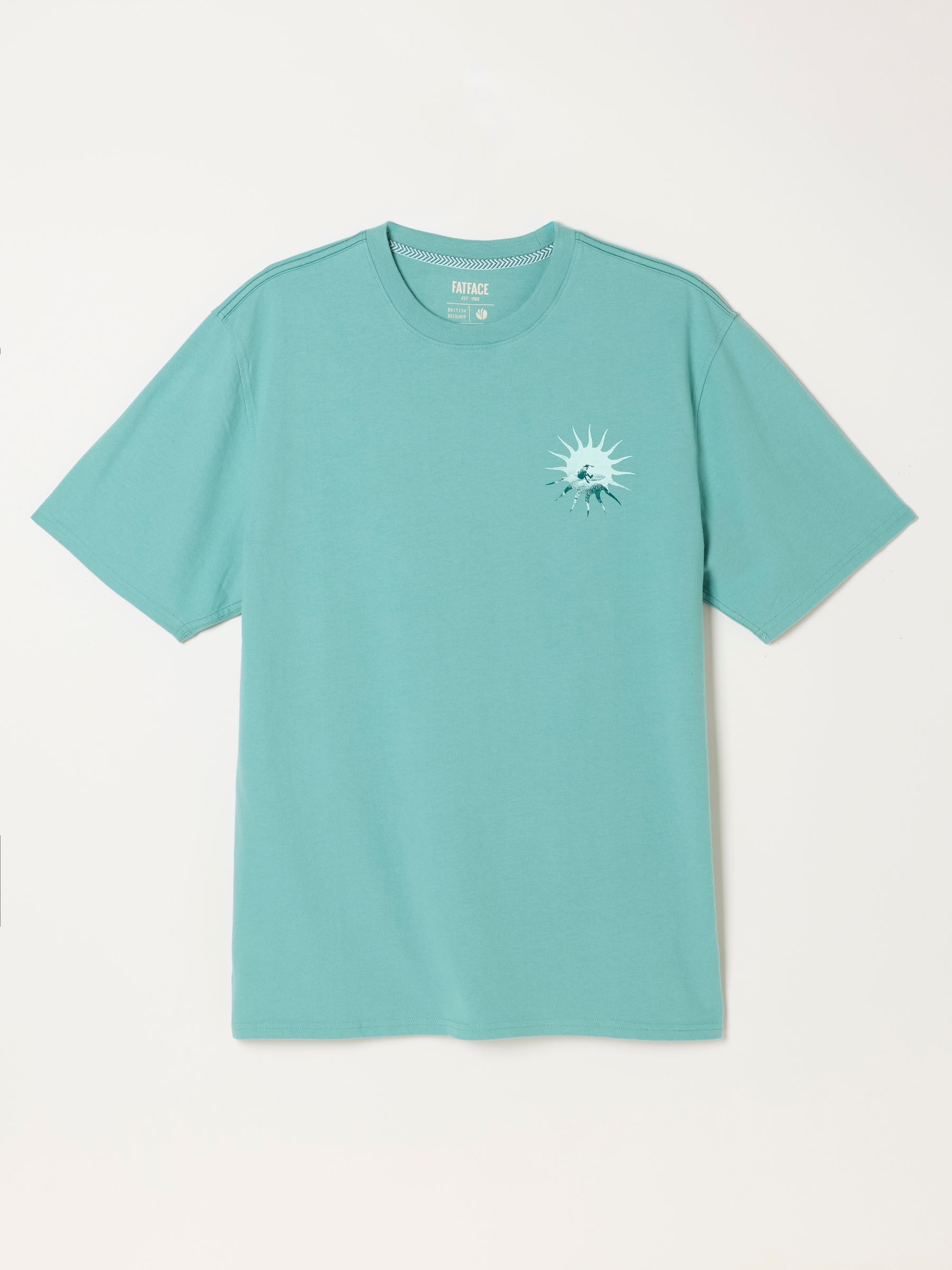 Light Teal Life Is Swell Relaxed Graphic Tshirt - Image 6 of 7