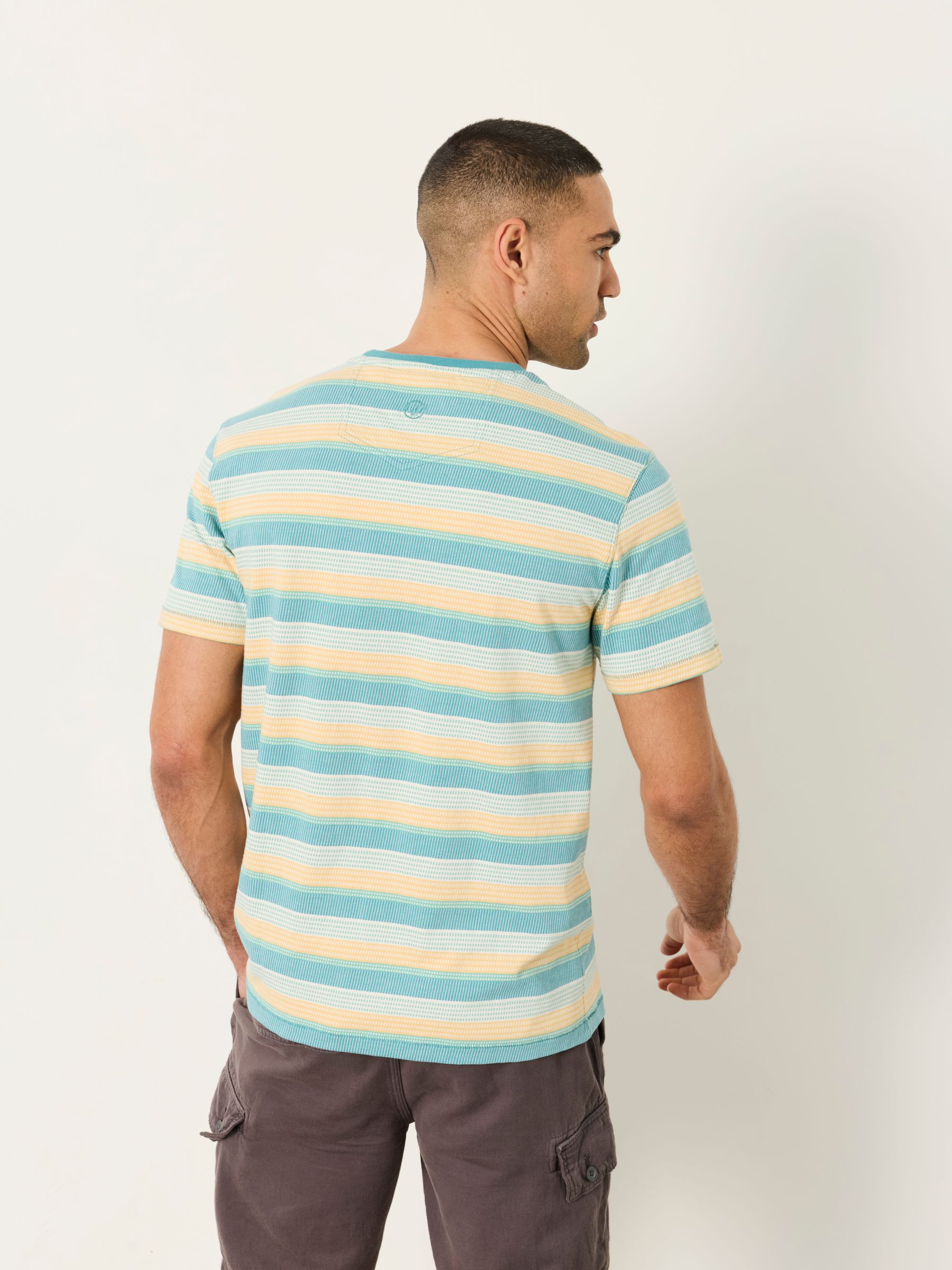 Cobham Teal Blue Stripe Tshirt - Image 2 of 6