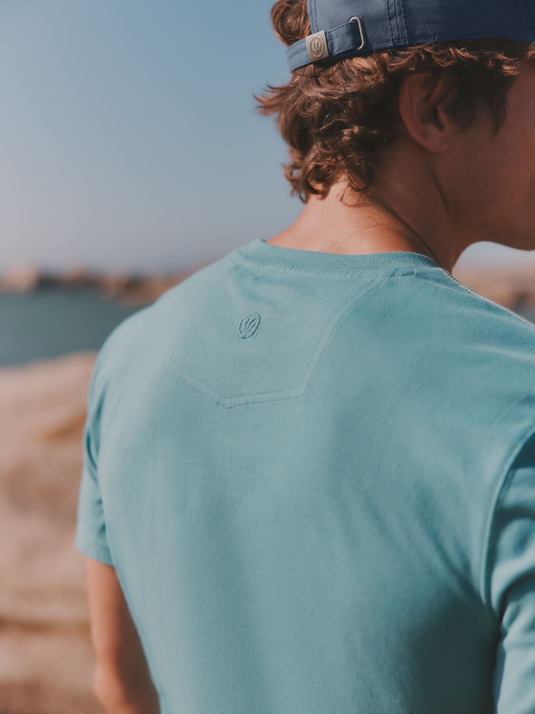 Teal Blue MCS Fish Graphic T-Shirt - Image 4 of 6
