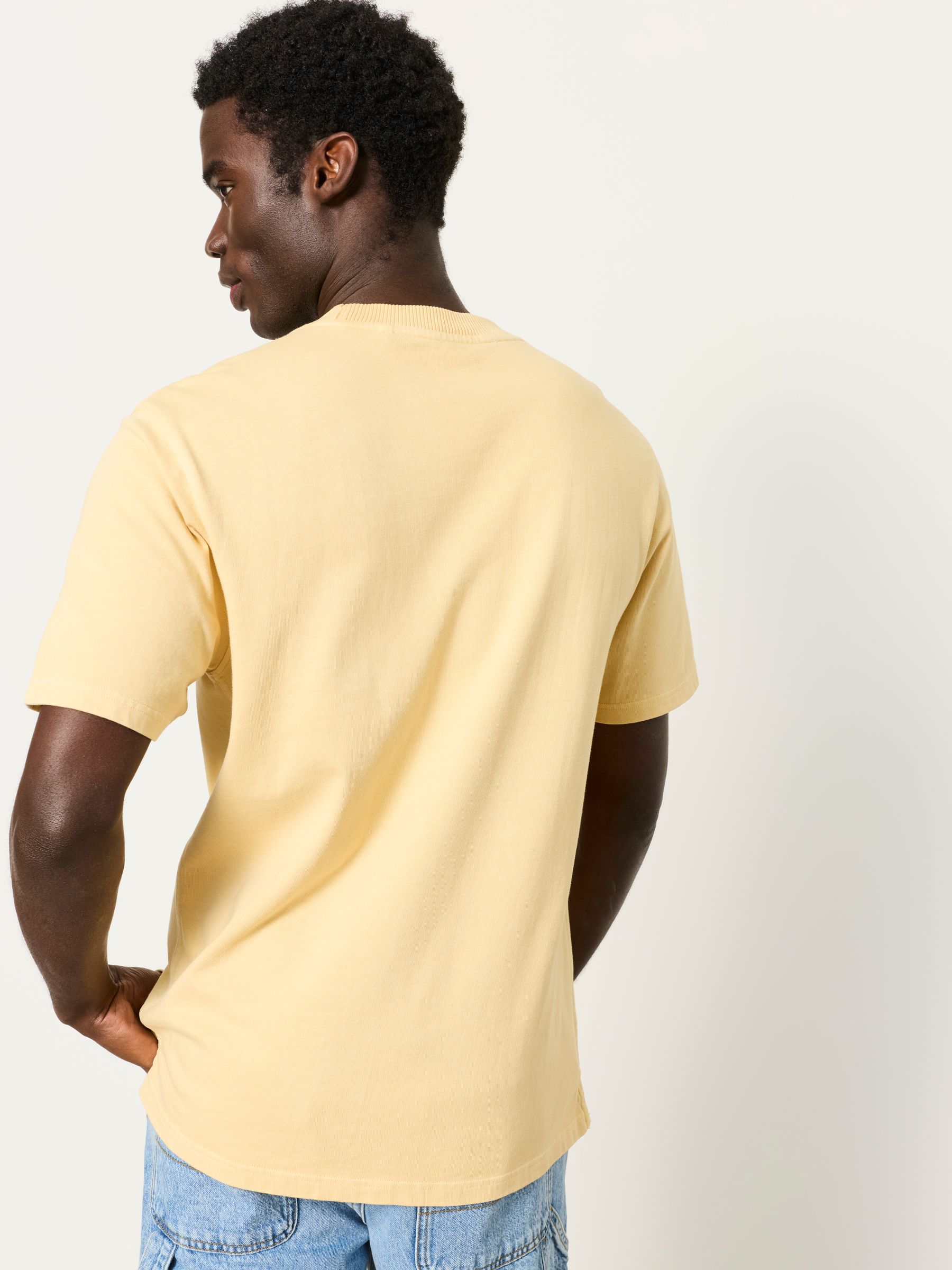 Easton Relaxed Fit Lemon Yellow Patch Pocket Tshirt | FatFace USA