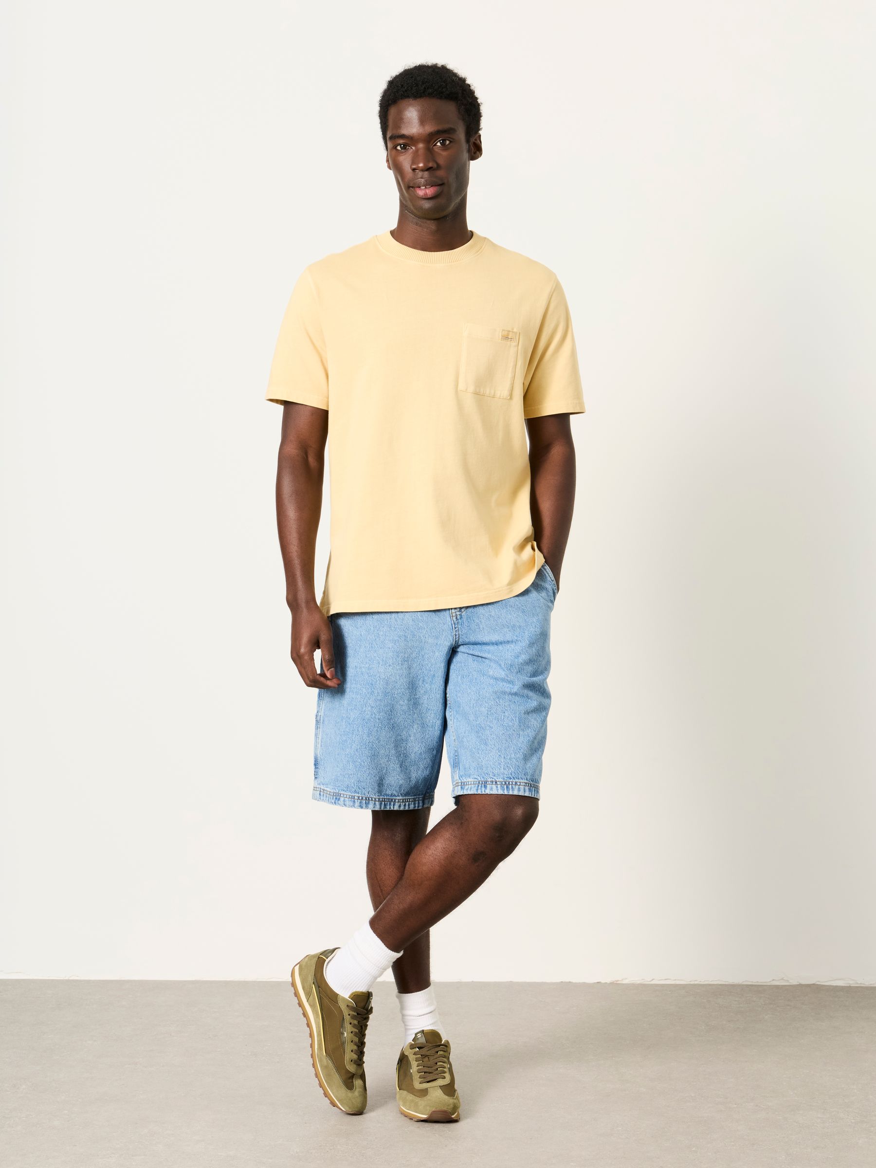 Easton Lemon Yellow Patch Pocket Tshirt - Image 5 of 6