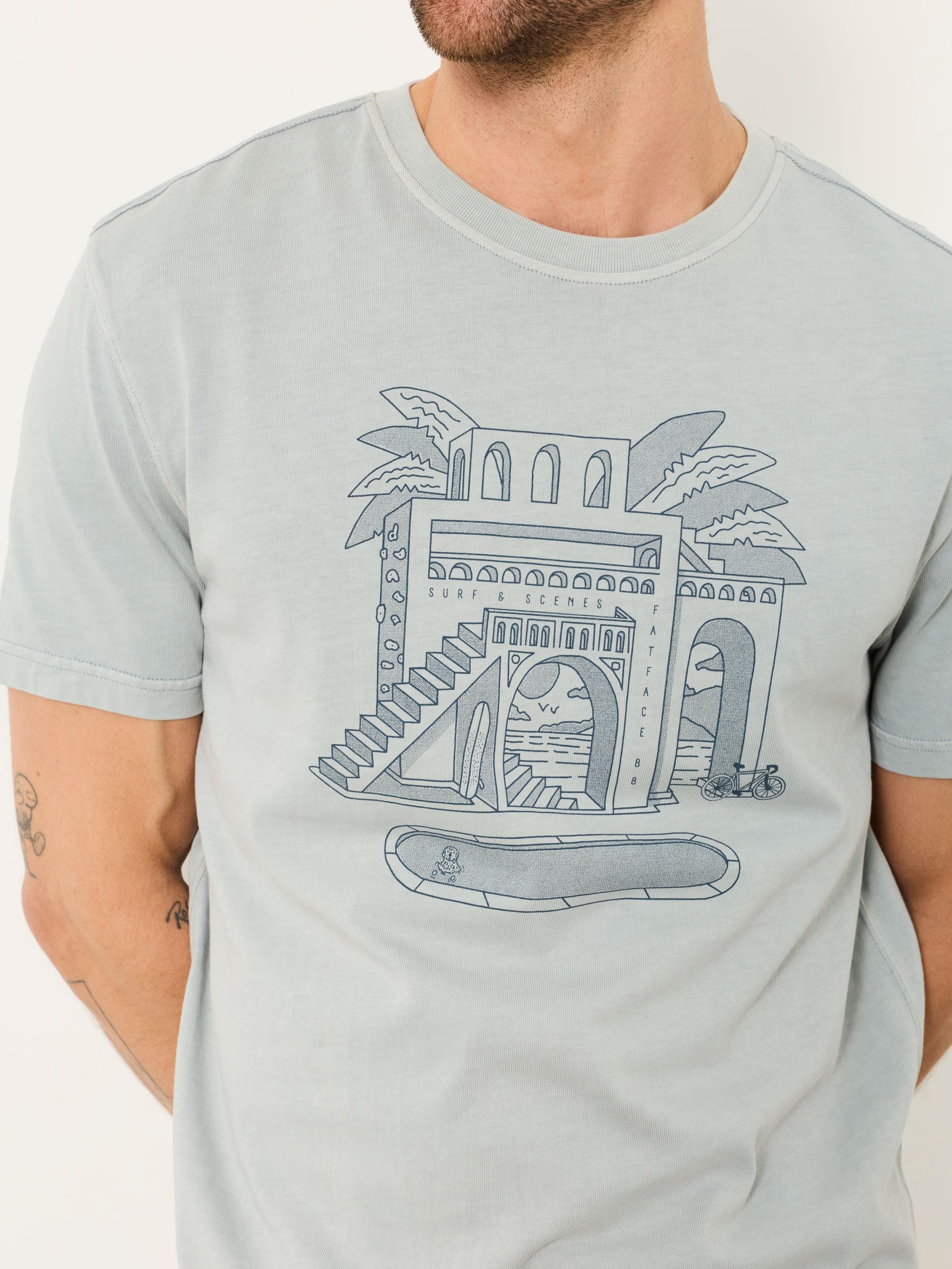 Blue Villa Graphic Tshirt - Image 4 of 6
