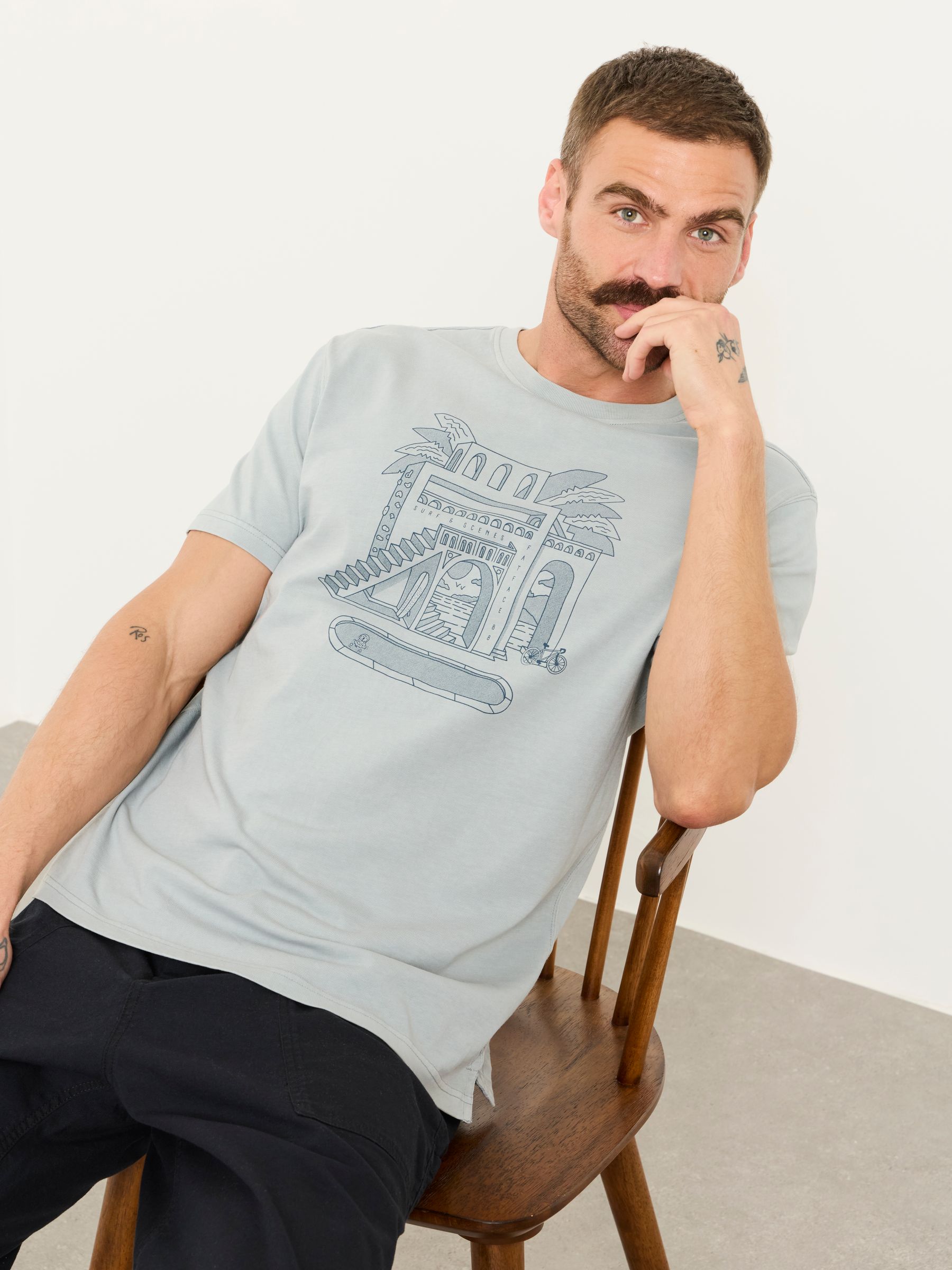 Blue Villa Graphic Tshirt - Image 5 of 6