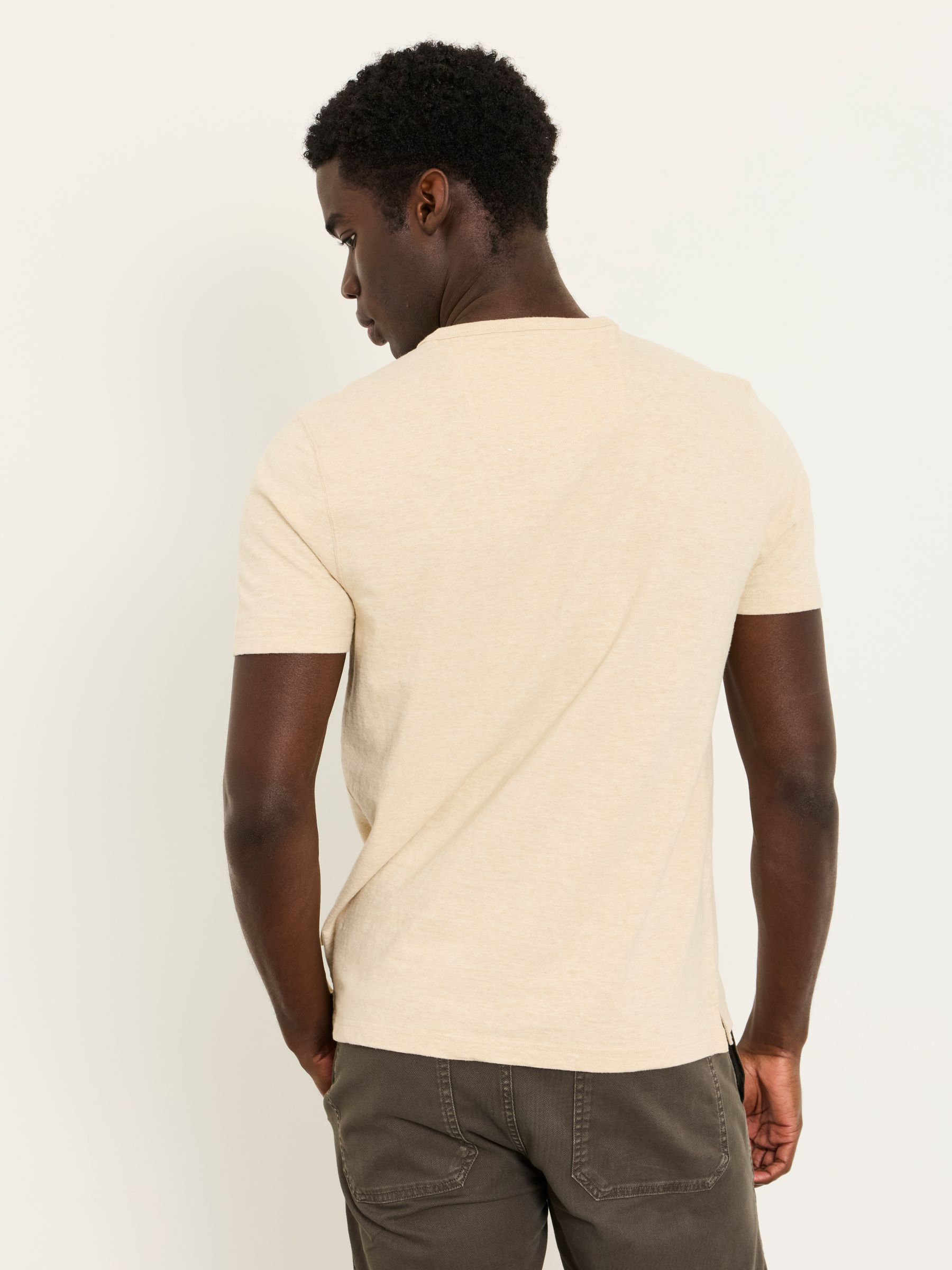 Natural Short Sleeve Woodside Henley - Image 2 of 6