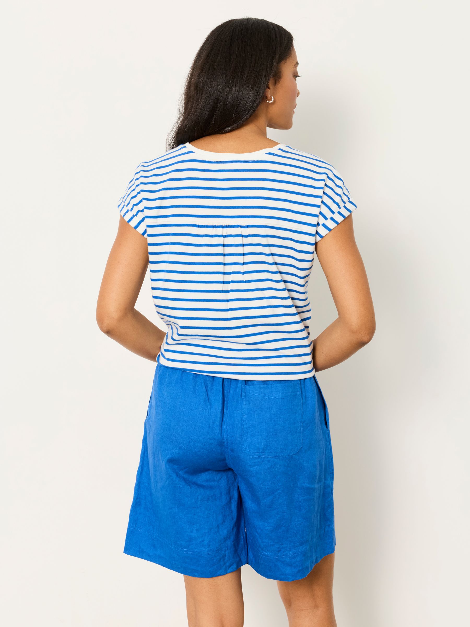 Blue Sardines Tie Front Stripe T Shirt - Image 2 of 6