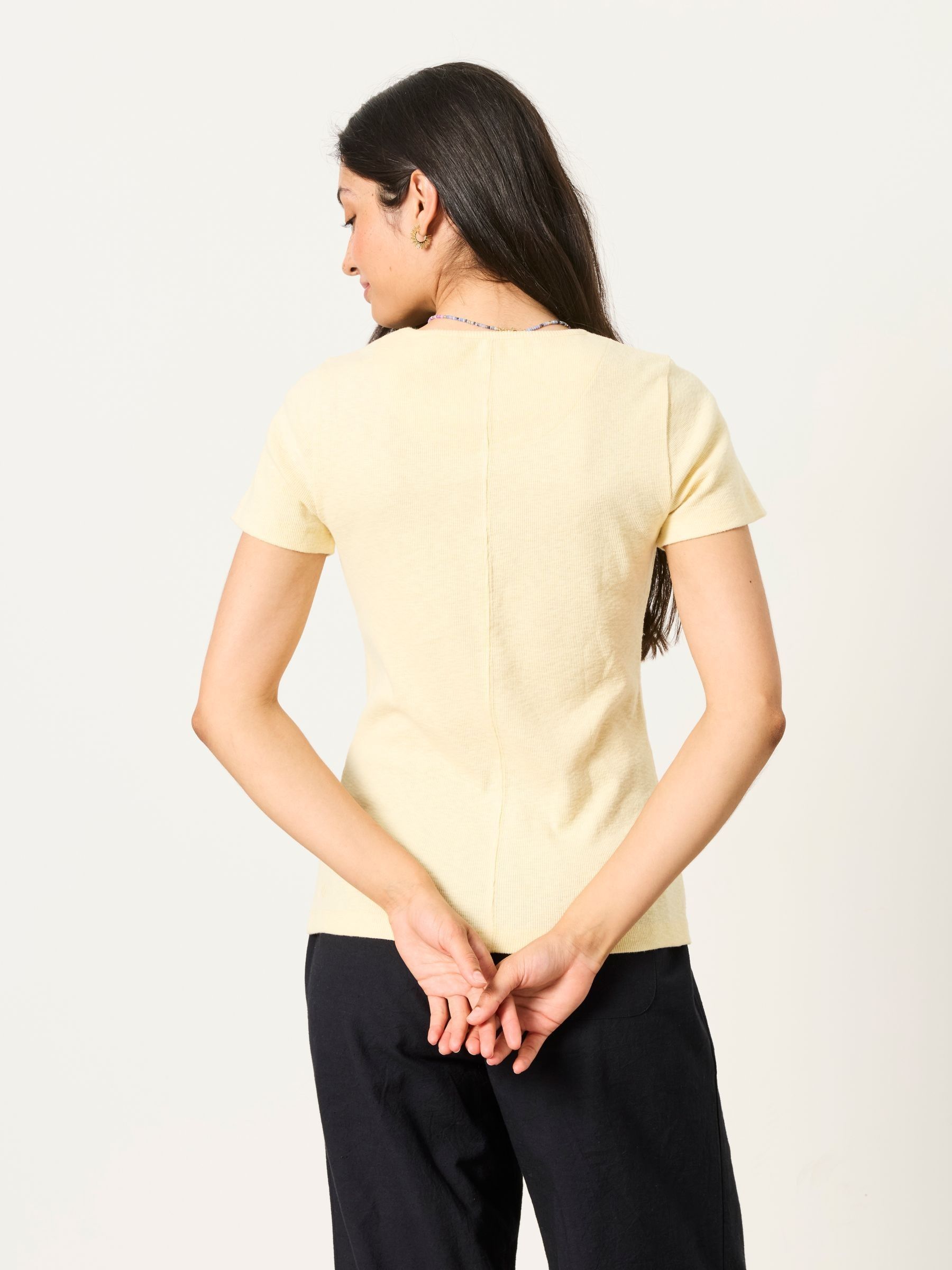Celia Yellow Short Sleeve T-Shirt - Image 2 of 6