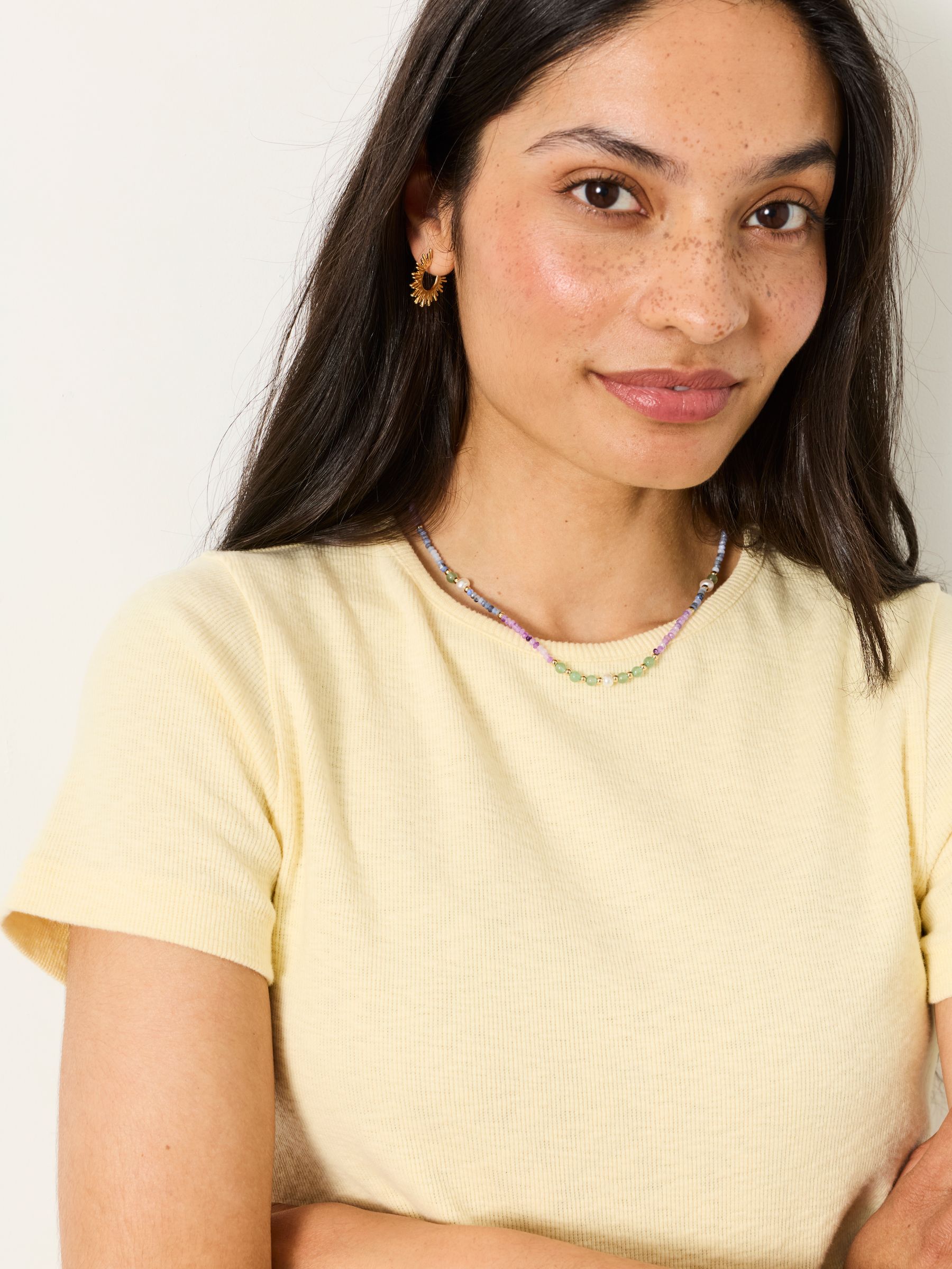 Celia Yellow Short Sleeve T-Shirt - Image 5 of 6