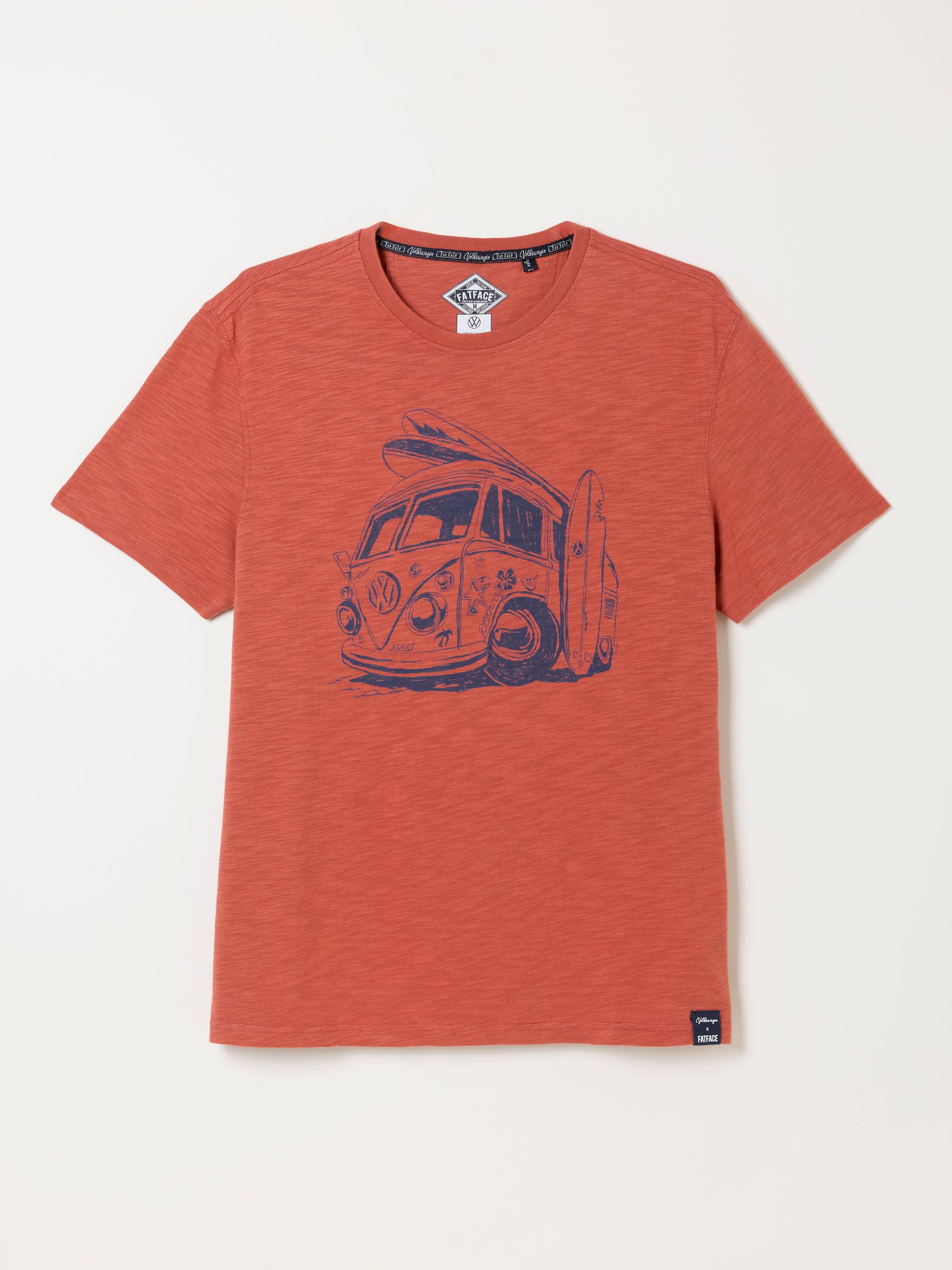 Terracotta VW Camper Graphic Tshirt - Image 4 of 4