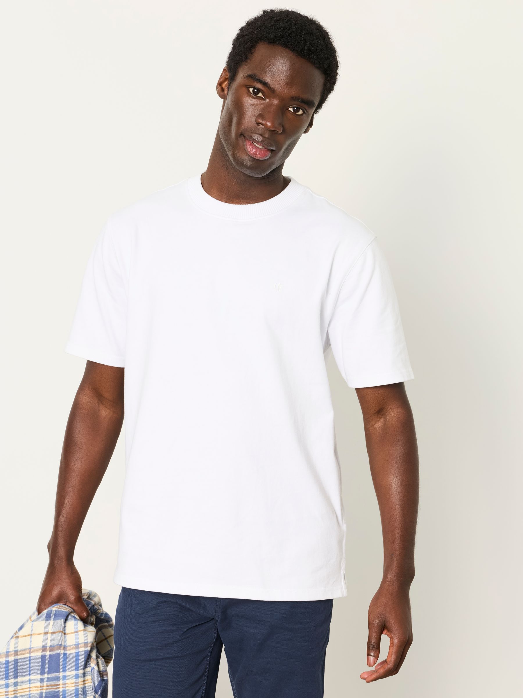 Alton White Heavyweight Relaxed Fit T-Shirt - Image 1 of 6