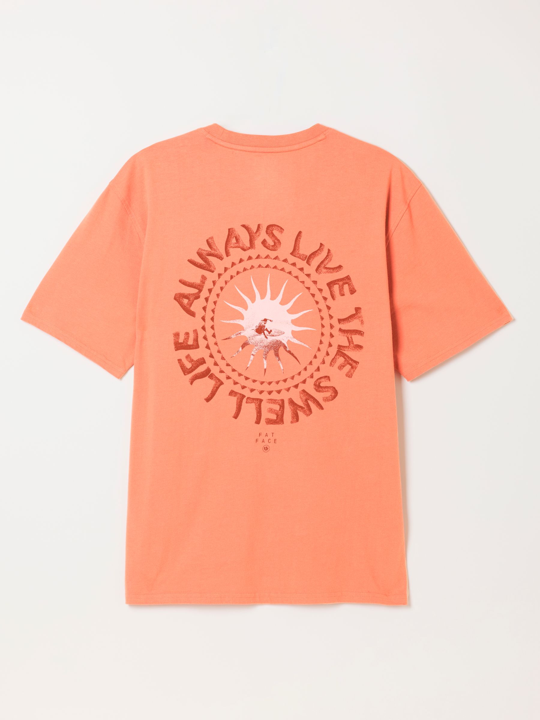 Coral Pink Life Is Swell Relaxed Graphic Tshirt - Image 7 of 7 Coral Pink Life Is Swell Relaxed Graphic Tshirt - Image 7 of 7