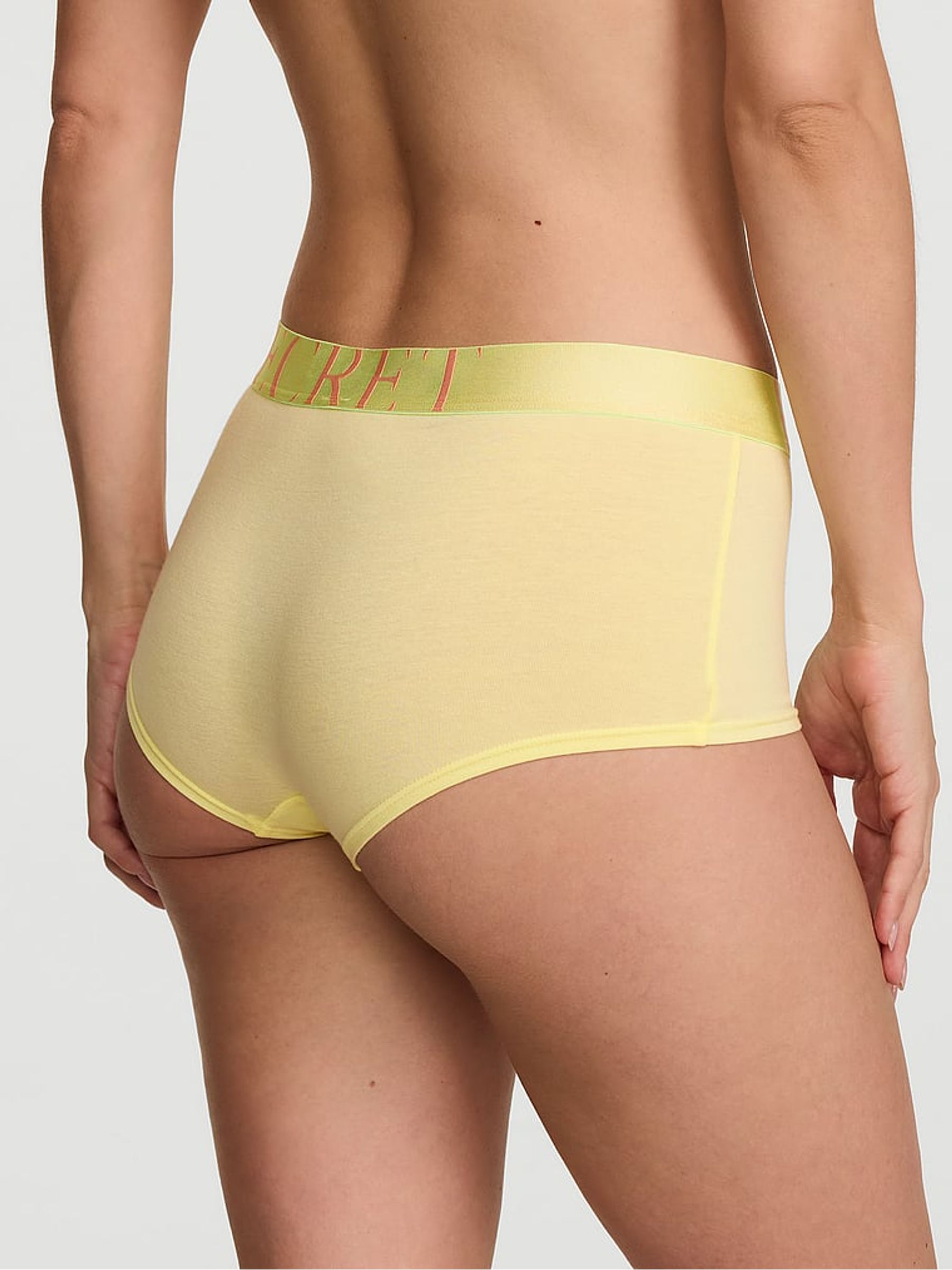 Lemonade Yellow Short Exploded Logo Knickers - Image 2 of 3