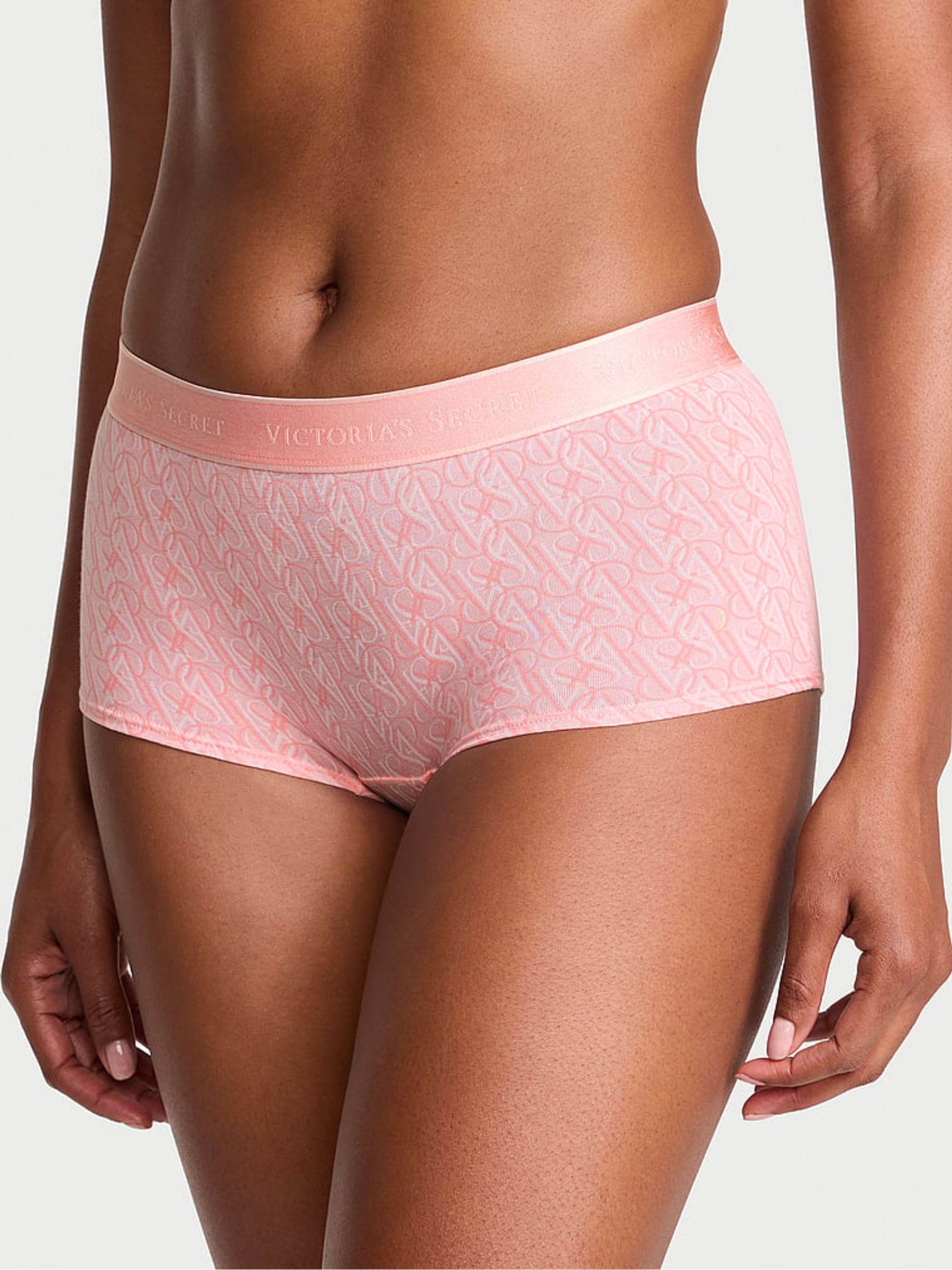 Pretty Blossom Pink Lockup Short Logo Knickers - Image 1 of 2