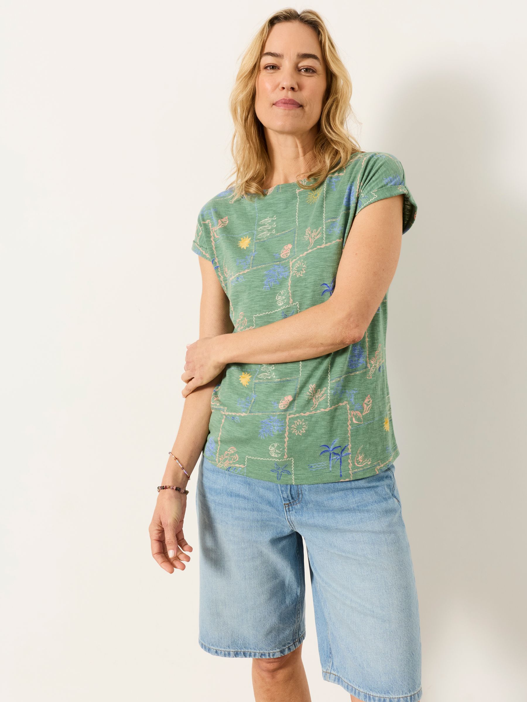 Ivy Green Postcard T-Shirt - Image 1 of 5