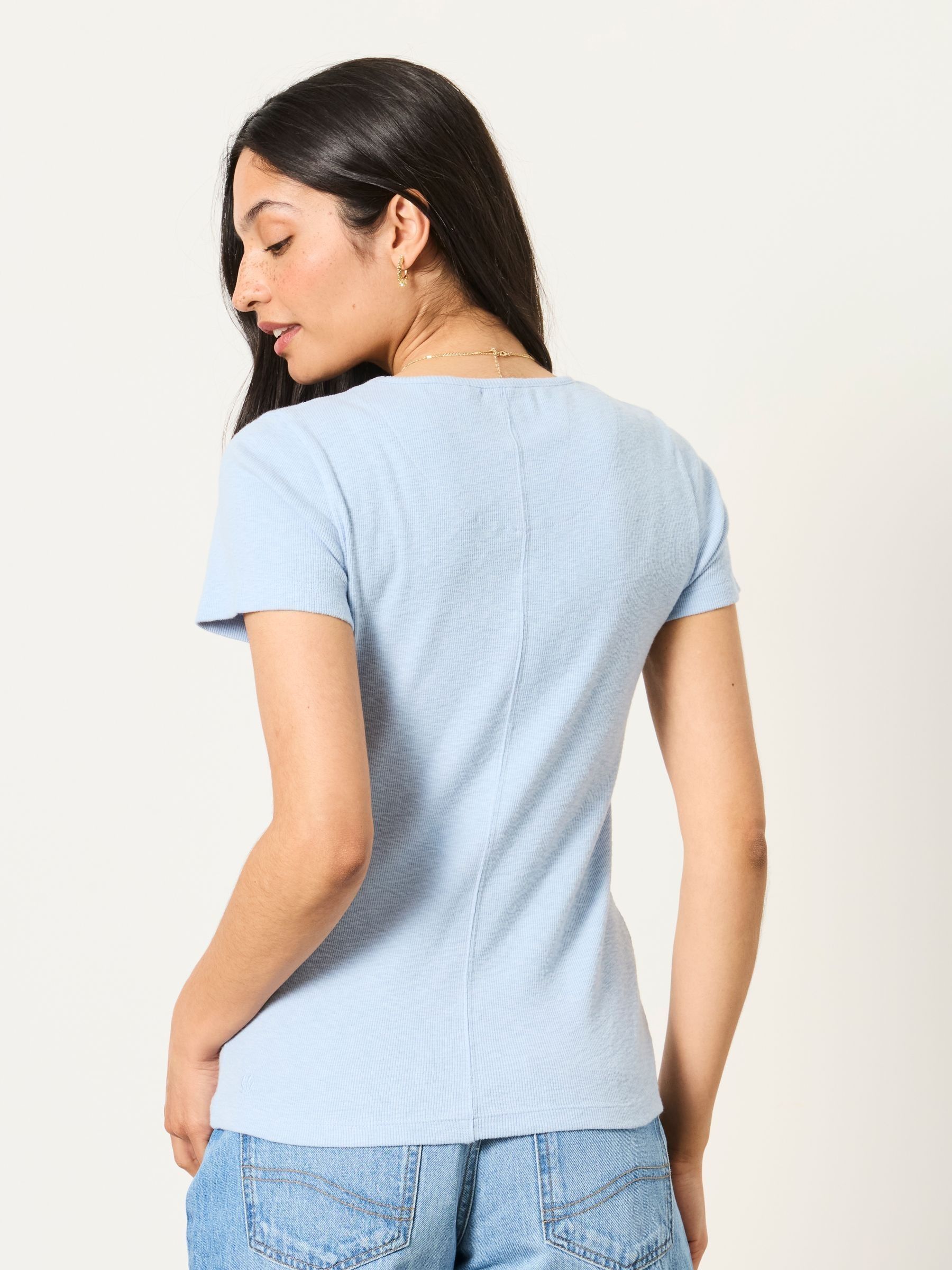 Celia Blue Short Sleeve T-Shirt - Image 2 of 6 Celia Blue Short Sleeve T-Shirt - Image 2 of 6