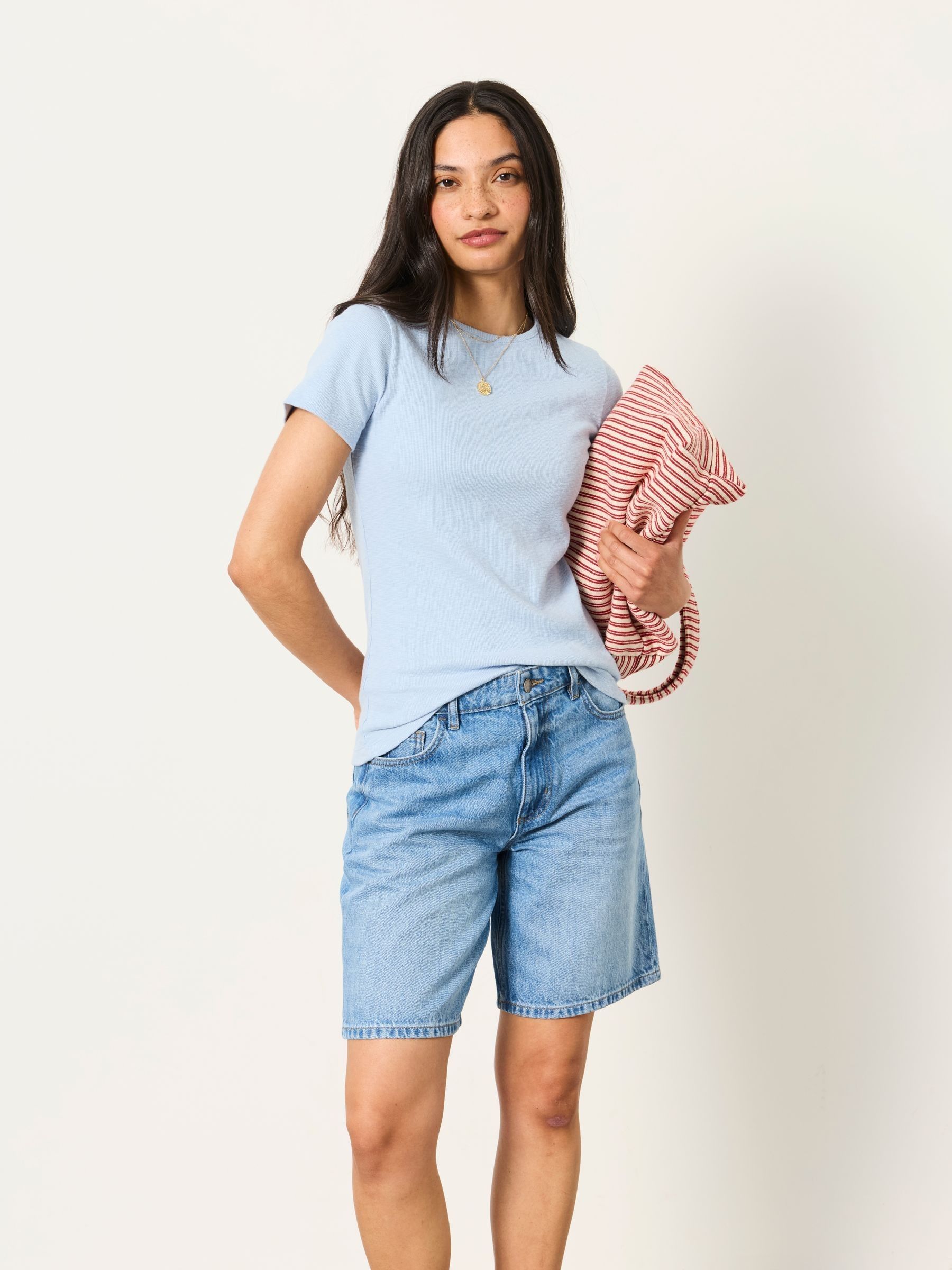Celia Blue Short Sleeve T-Shirt - Image 3 of 6