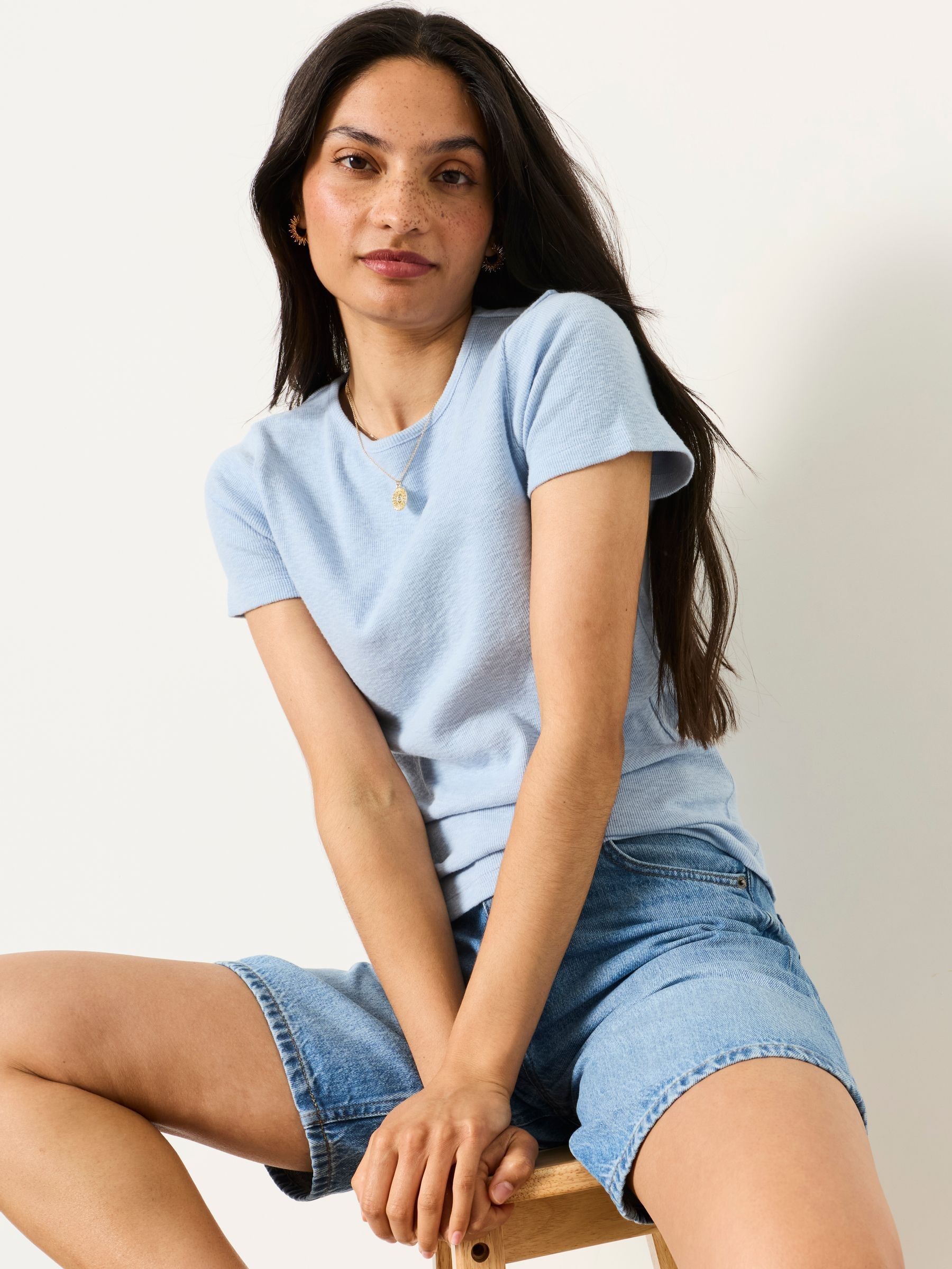Celia Blue Short Sleeve T-Shirt - Image 4 of 6