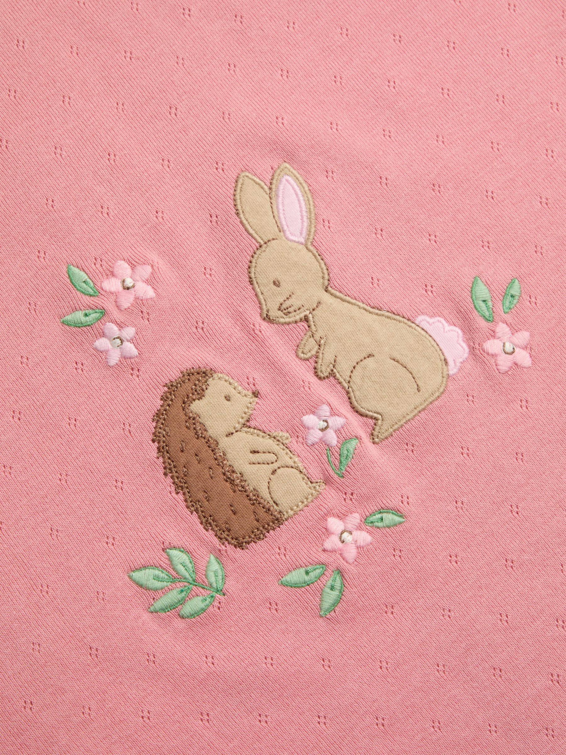 Pink Whimsical Woodland Jersey Shawl - Image 6 of 6